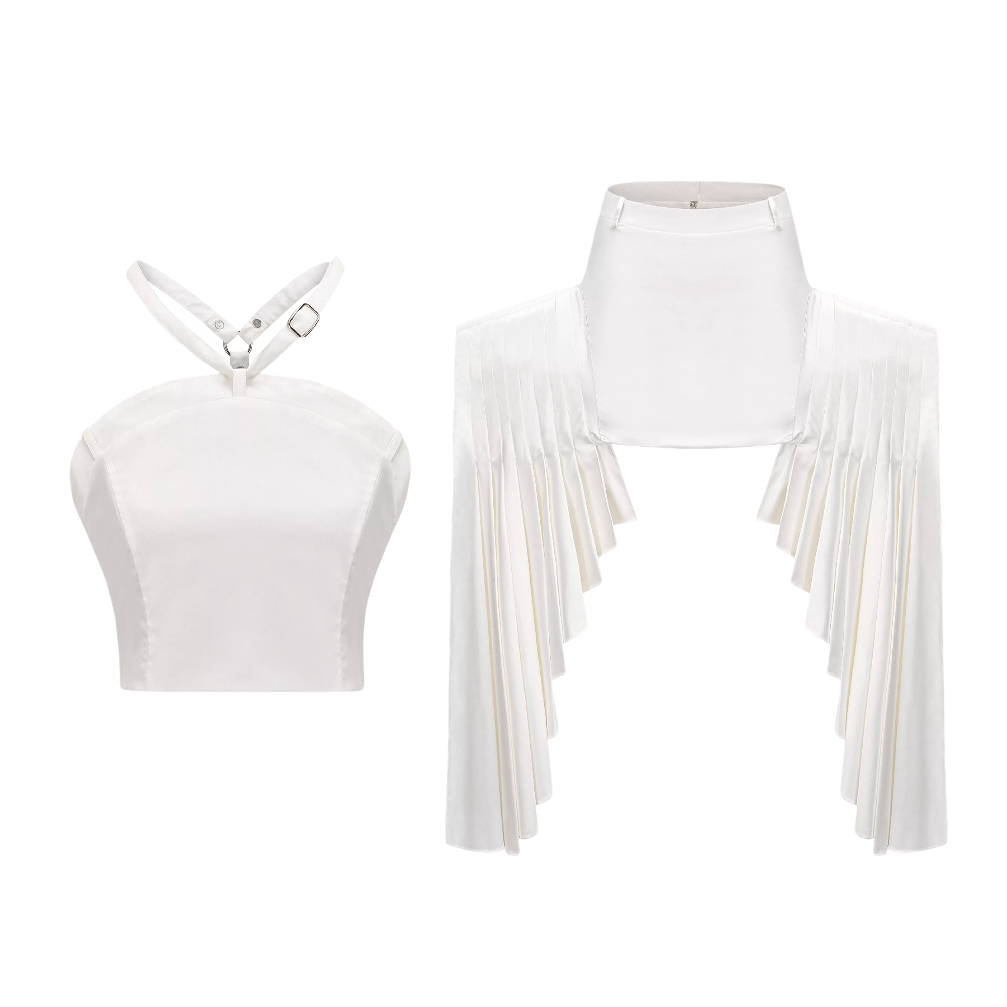 Σετ Από Κοντό Τοπ Και Φούστα Karina