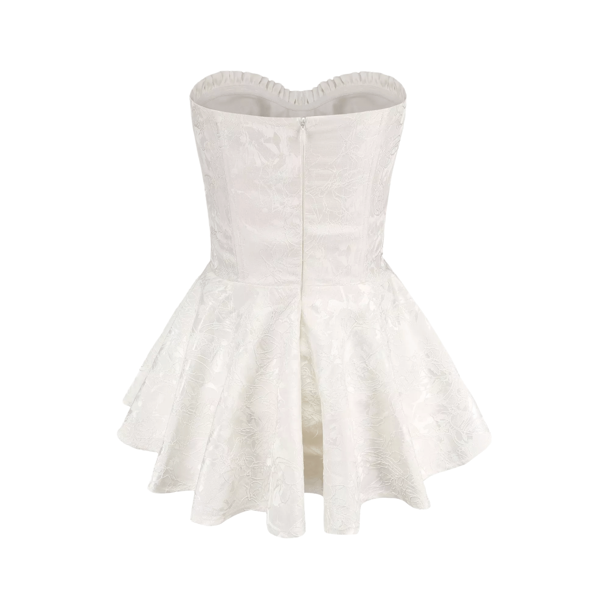 Μίνι Φόρεμα Με Φαρδιά Γραμμή Και Δαντέλα Airina, Κεντημένο Με Στάμπα