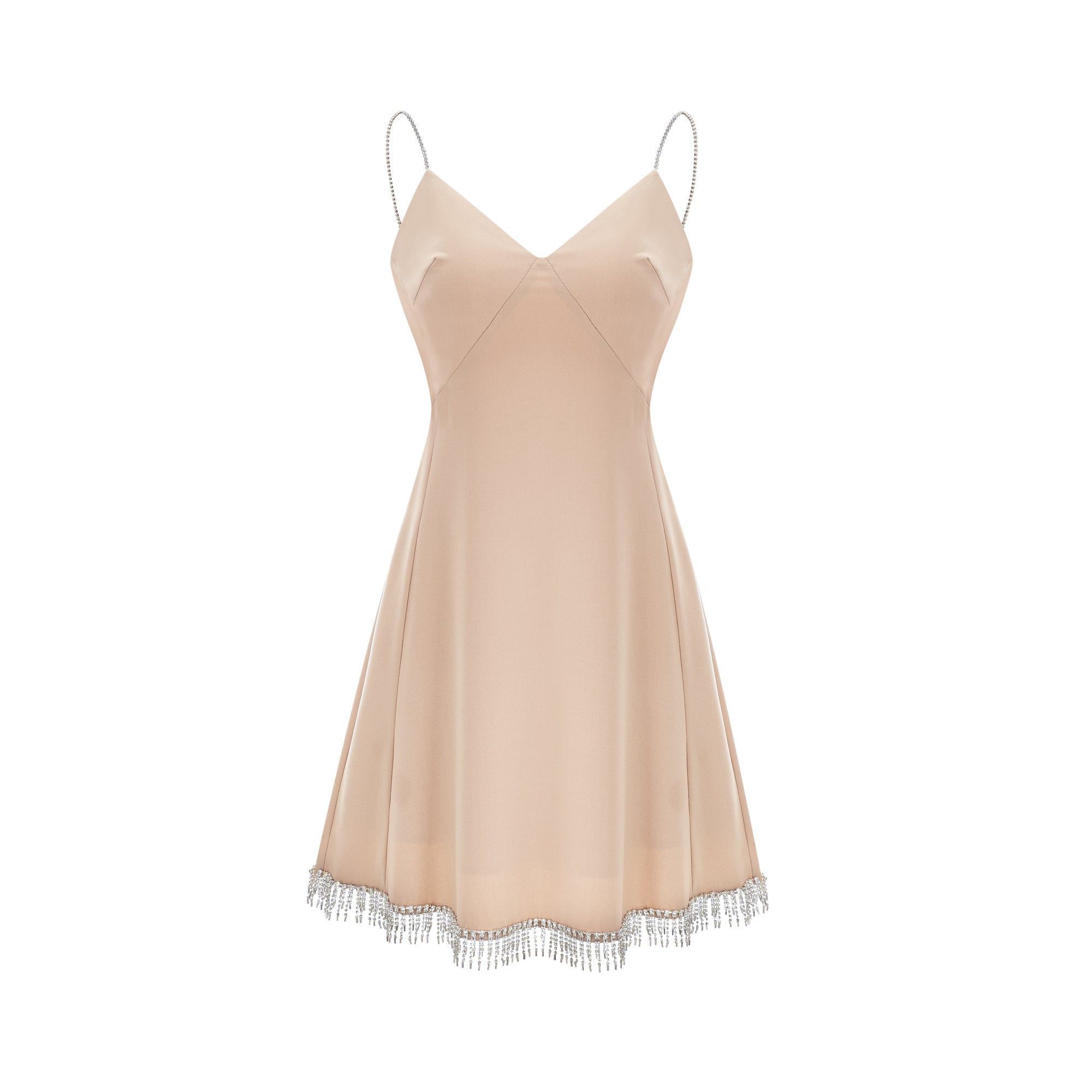 Μίνι Φόρεμα Με Λαιμόκοψη V Από Κρύσταλλο Amaranthe