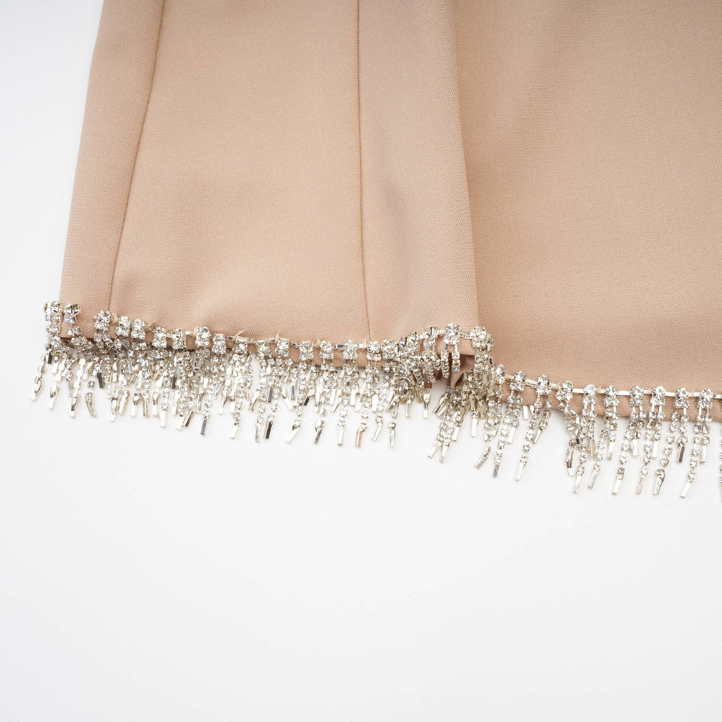 Μίνι Φόρεμα Με Λαιμόκοψη V Από Κρύσταλλο Amaranthe