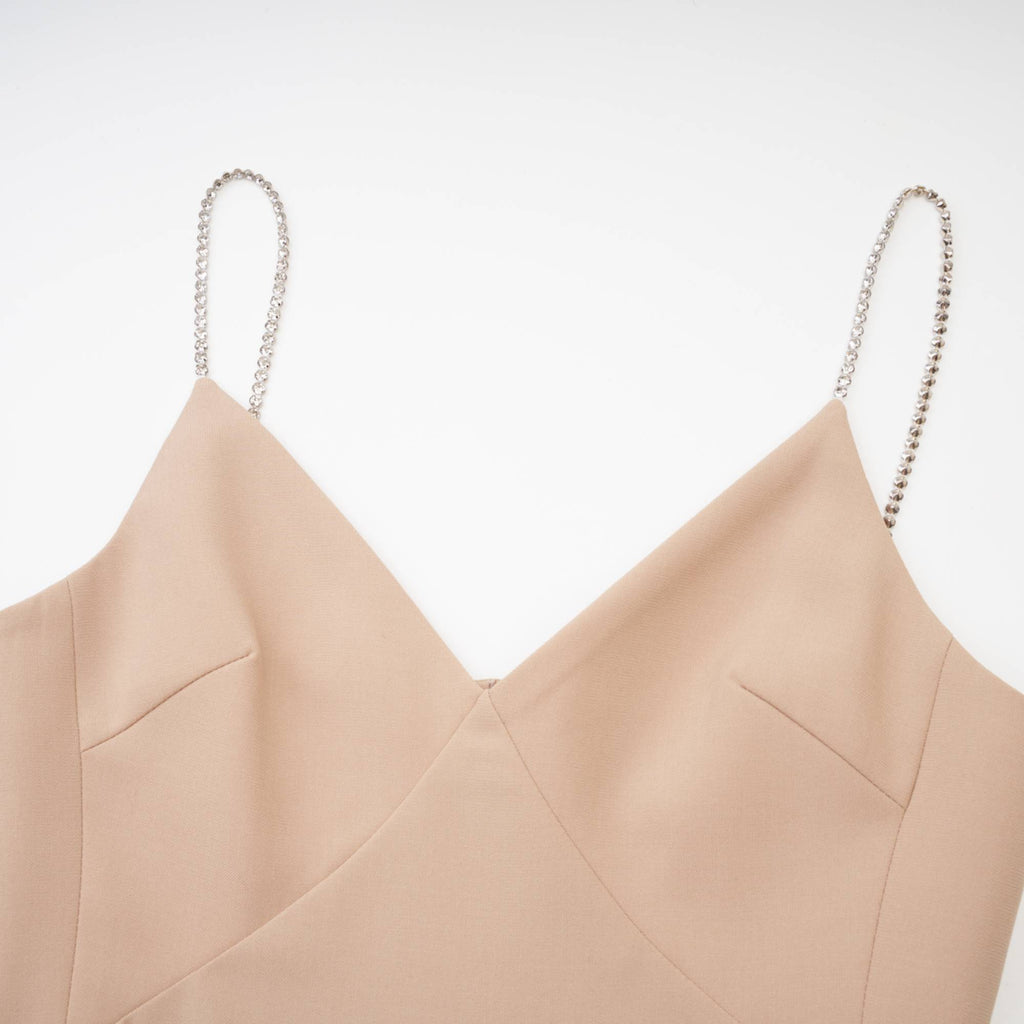 Μίνι Φόρεμα Με Λαιμόκοψη V Από Κρύσταλλο Amaranthe