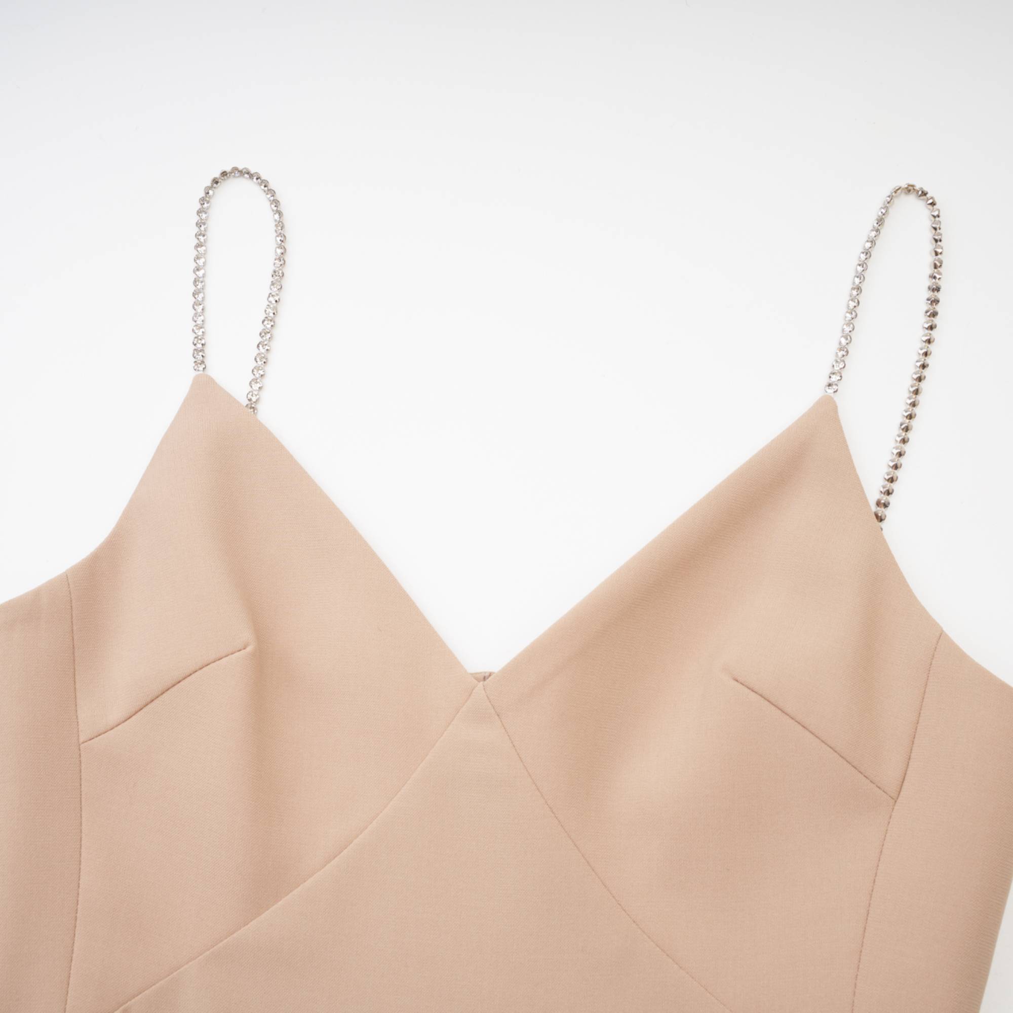 Μίνι Φόρεμα Με Λαιμόκοψη V Από Κρύσταλλο Amaranthe