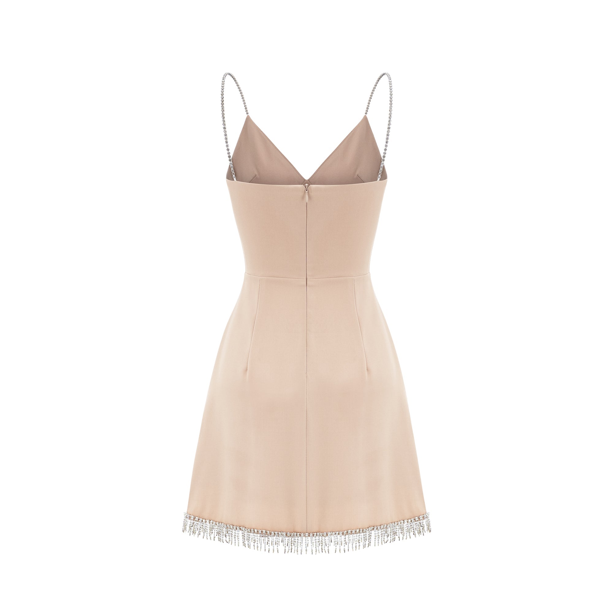 Μίνι Φόρεμα Με Λαιμόκοψη V Από Κρύσταλλο Amaranthe