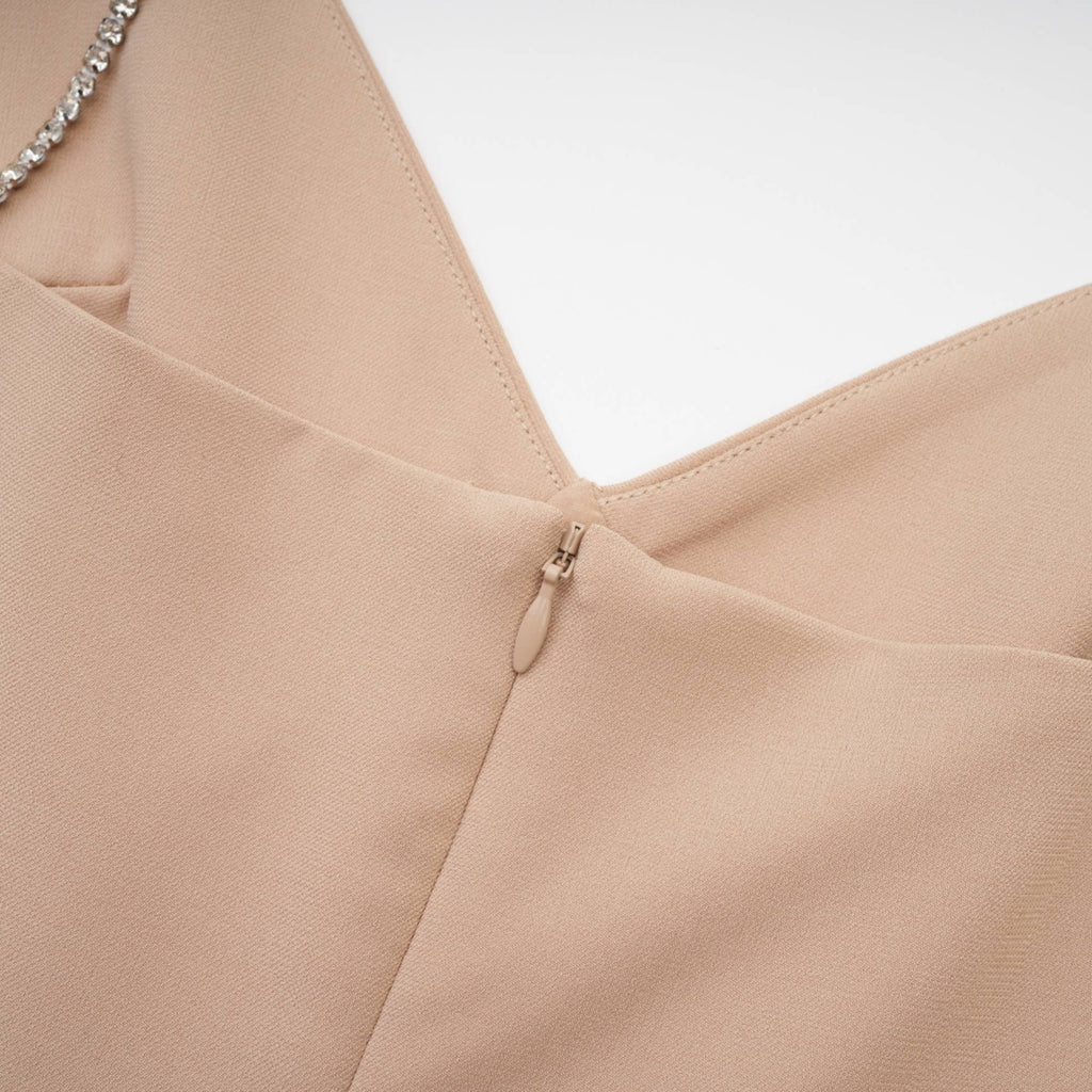 Μίνι Φόρεμα Με Λαιμόκοψη V Από Κρύσταλλο Amaranthe