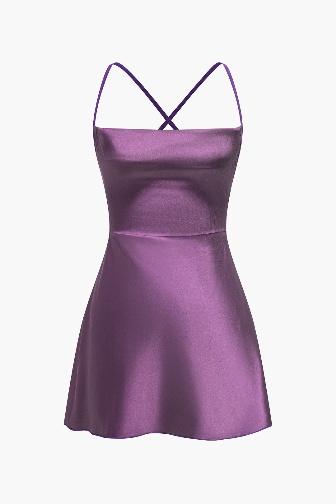 Σατέν Φόρεμα Με Δέσιμο Στην Πλάτη