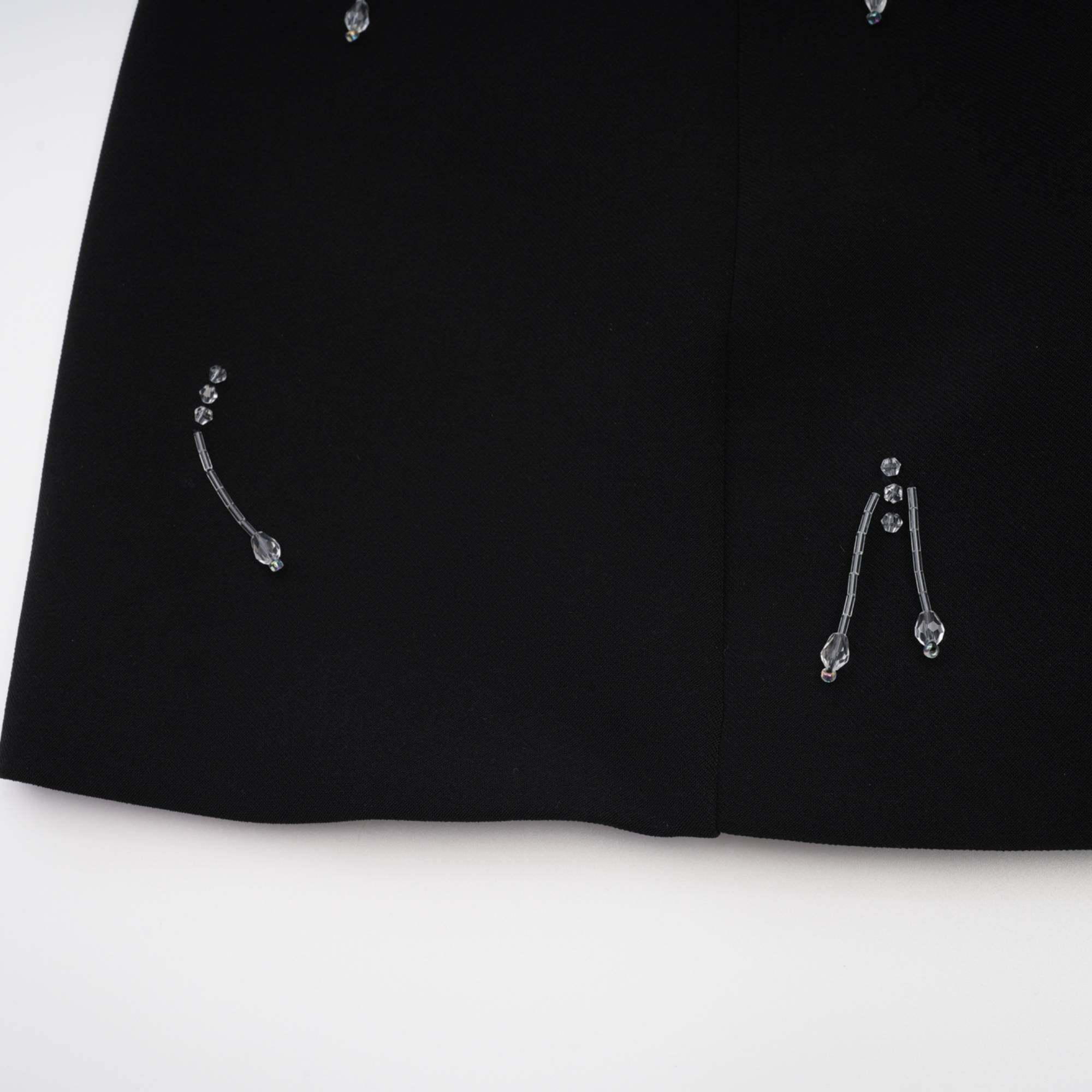 Μαύρο Μίνι Φόρεμα Babette Με Κέντημα Κρυστάλλων