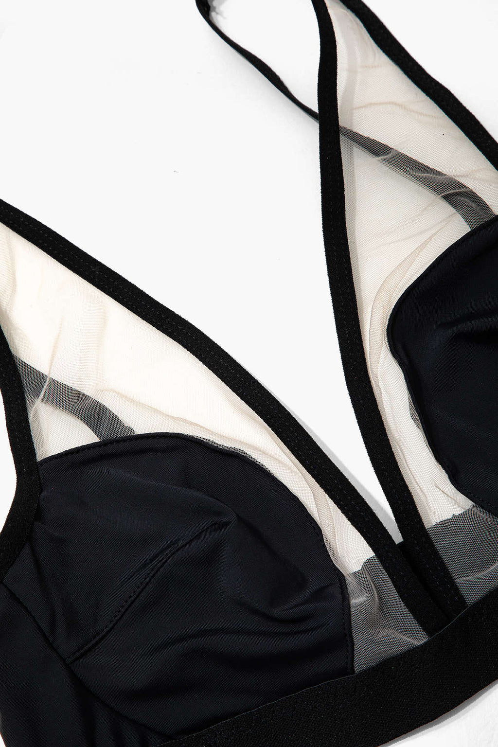 Σετ Ζαρτιέρες Με Διαφανή Εσώρουχα Και Γάντια Από Πλέγμα