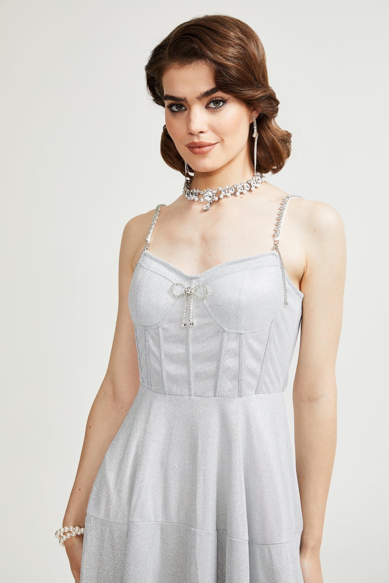 Φόρεμα Μίντι Με Κέντημα Belladra