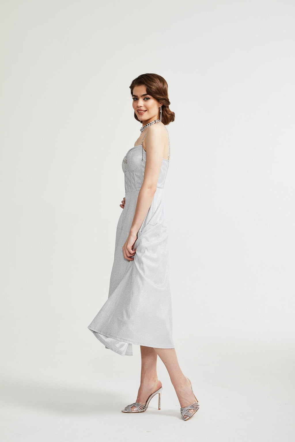 Φόρεμα Μίντι Με Κέντημα Belladra