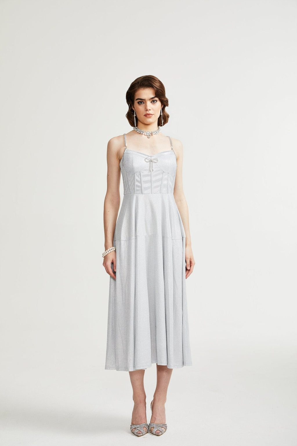 Φόρεμα Μίντι Με Κέντημα Belladra