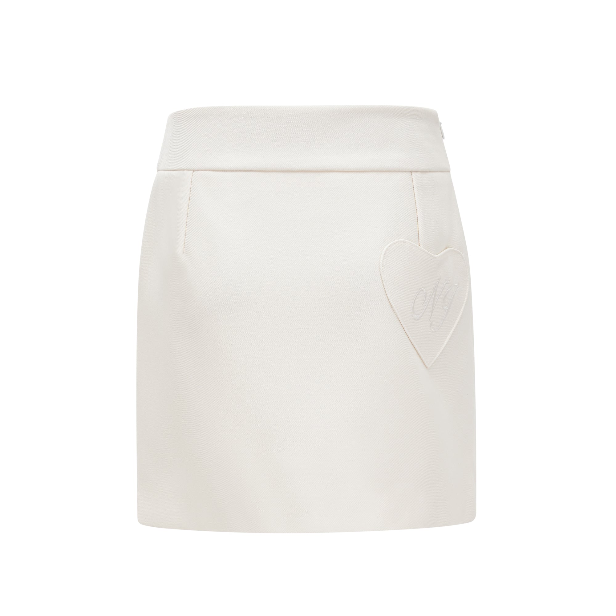 Σετ Ασορτί Μπουφάν Και Φούστα Από Λευκή Ψεύτικη Γούνα Caitlin