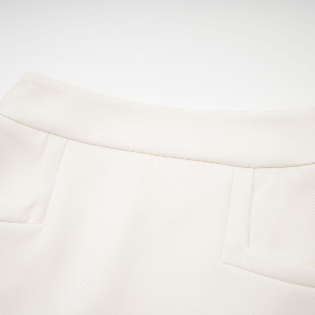 Σετ Ασορτί Μπουφάν Και Φούστα Από Λευκή Ψεύτικη Γούνα Caitlin