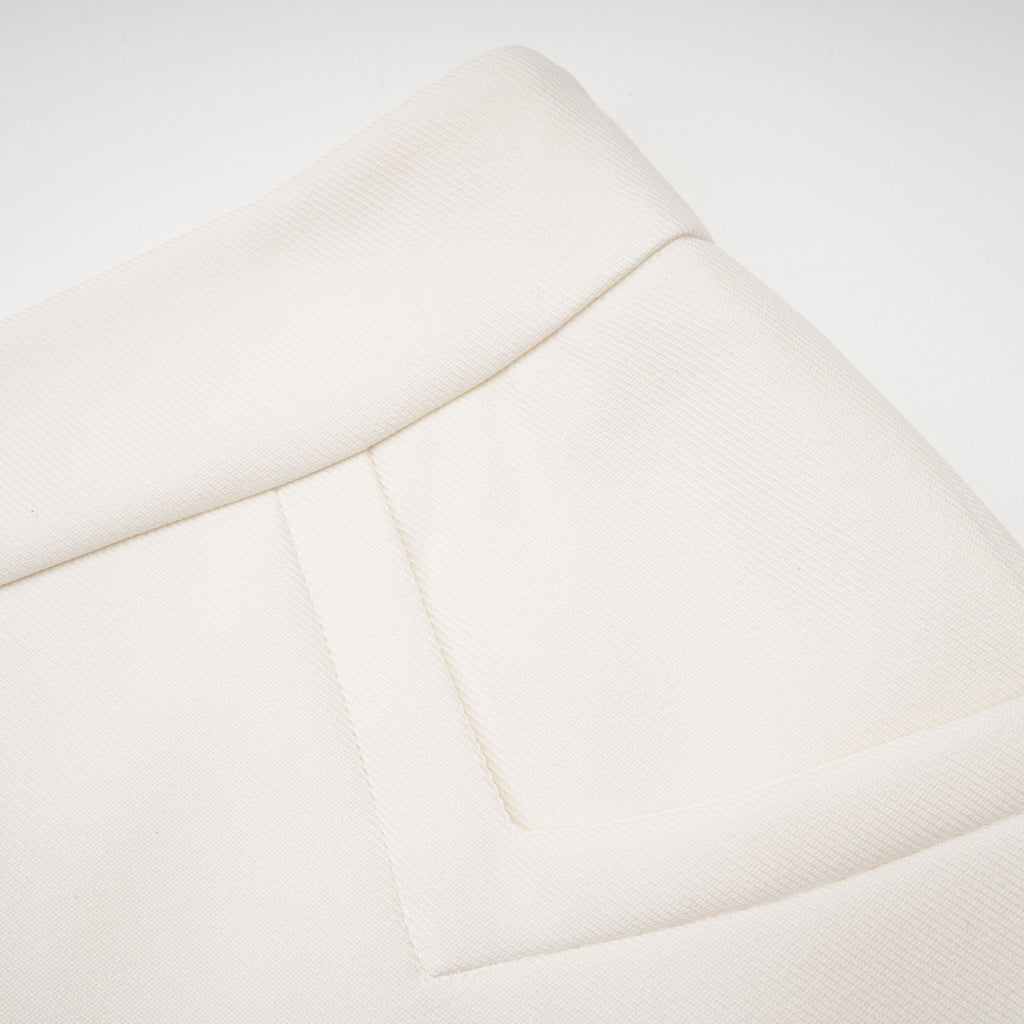 Σετ Ασορτί Μπουφάν Και Φούστα Από Λευκή Ψεύτικη Γούνα Caitlin