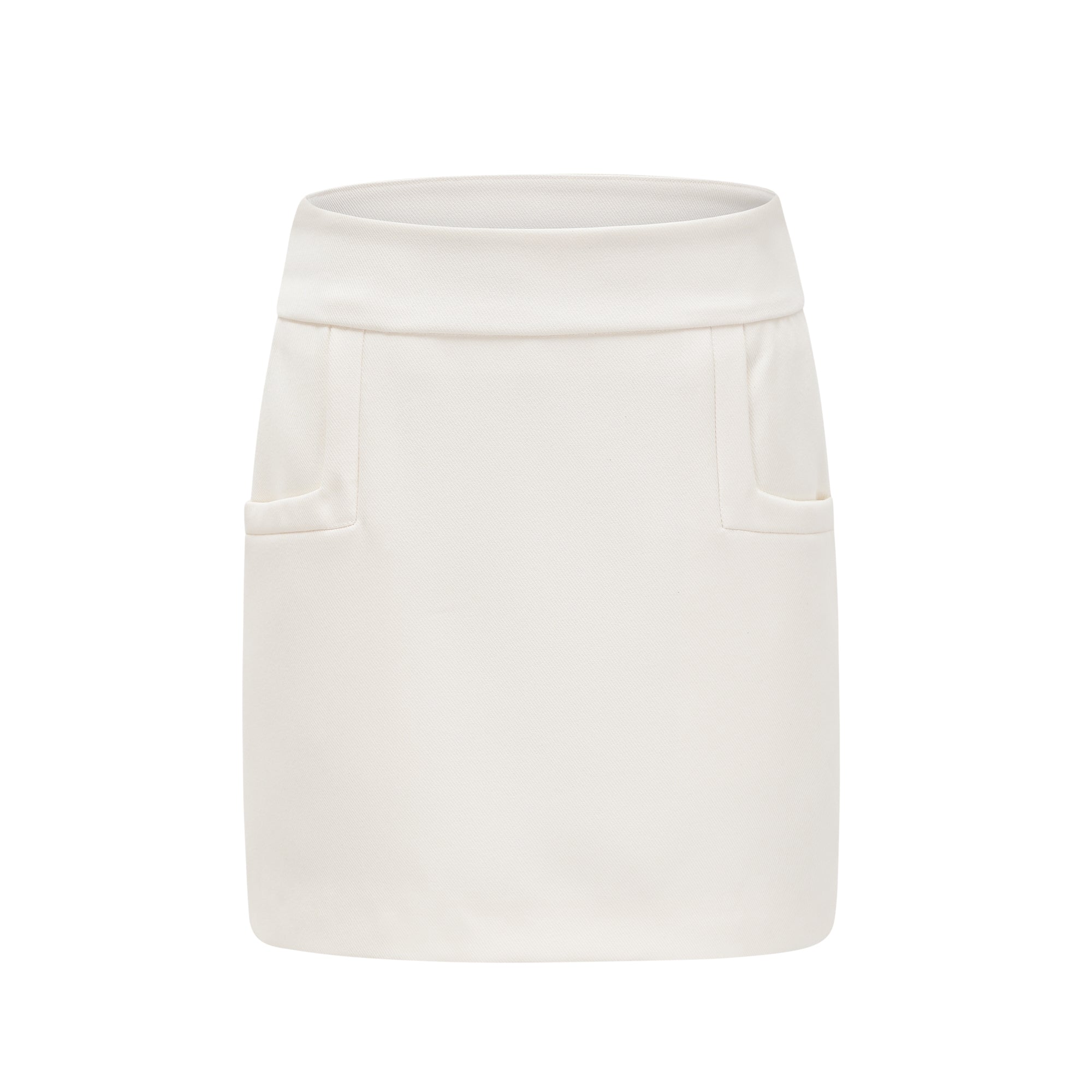 Σετ Ασορτί Μπουφάν Και Φούστα Από Λευκή Ψεύτικη Γούνα Caitlin