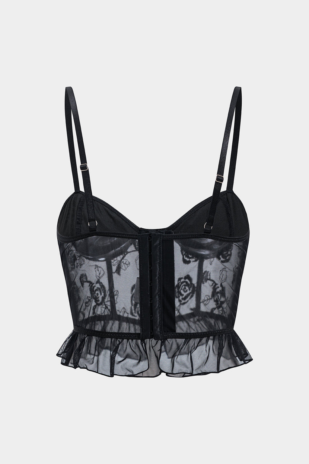 Μπουστάκι Με Τούλι Και Κεντημένο Κορσάζ