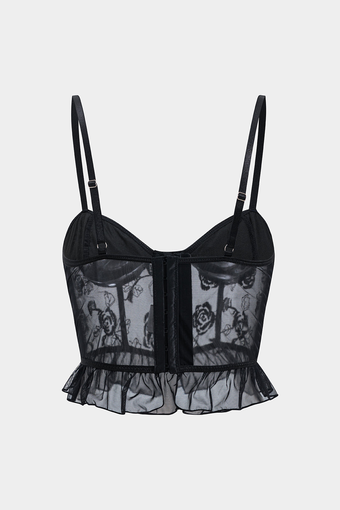 Μπουστάκι Με Τούλι Και Κεντημένο Κορσάζ