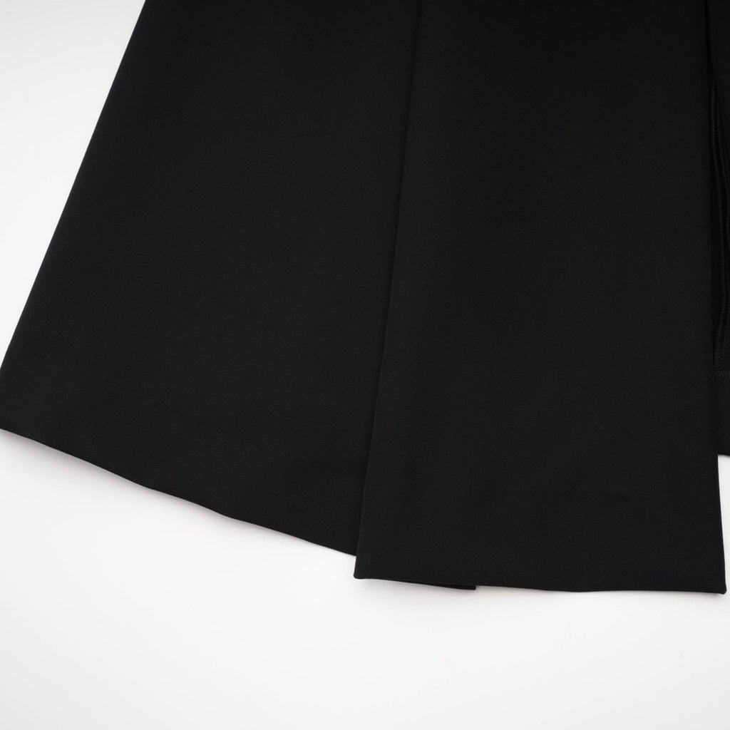 Μαύρο Φόρεμα Μίντι Με Ανοιχτή Πλάτη Cendrine Με Πτυχώσεις ®