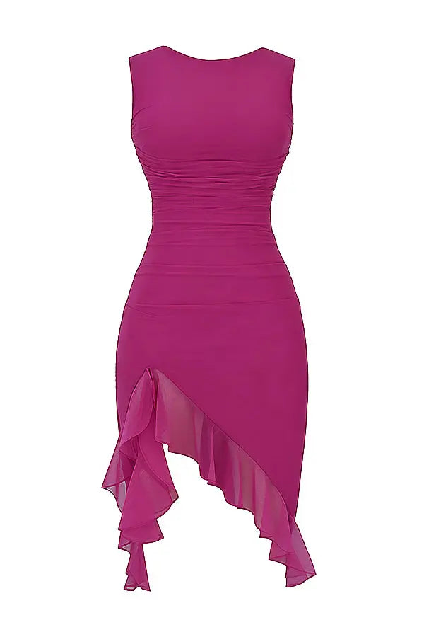 Φόρεμα Με Βολάν Και Σχίσιμο Στη Μέση Της Charlotte