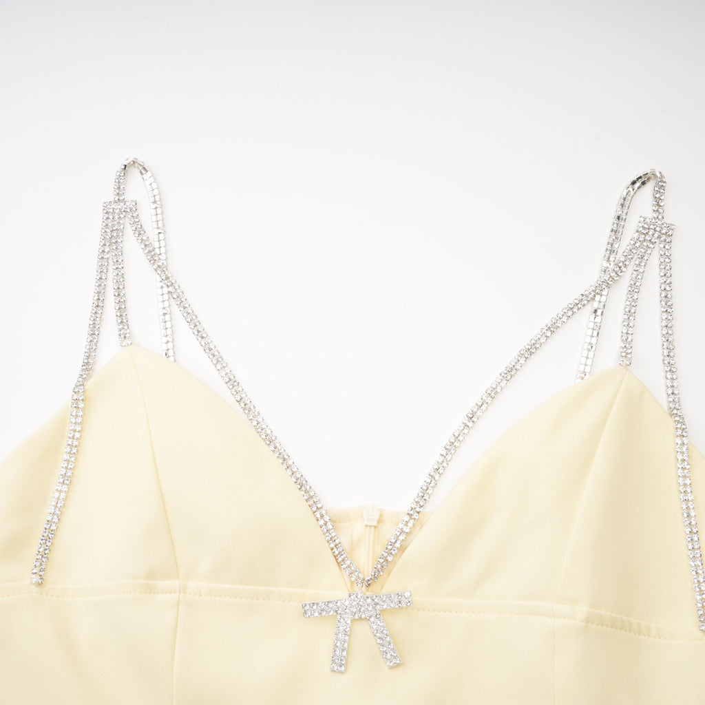 Μίνι Φόρεμα Corinne Σε Κίτρινο Χρώμα