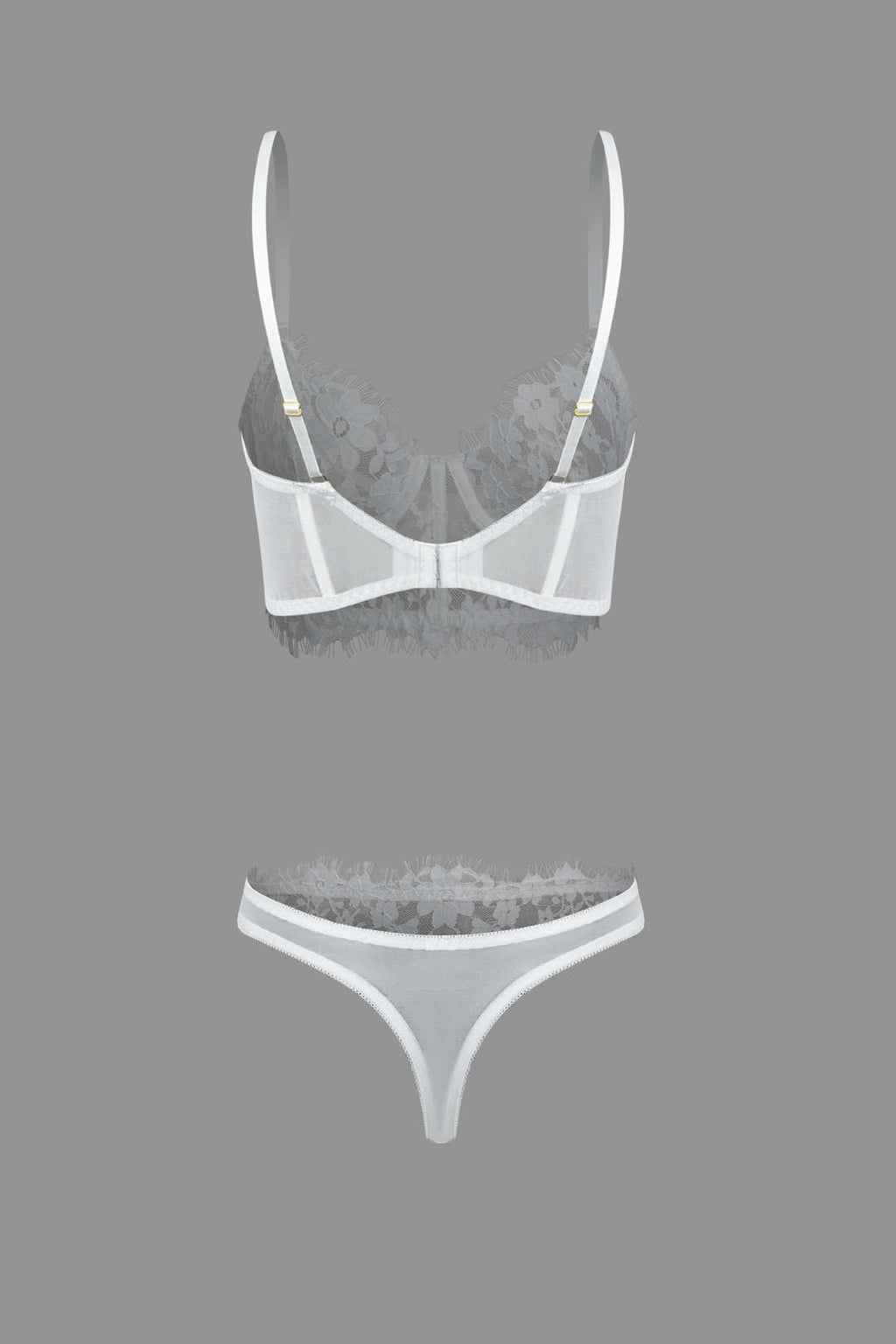 Σετ Τοπ Και Εσωρούχων Με Δαντέλα Και Μπουστάκι