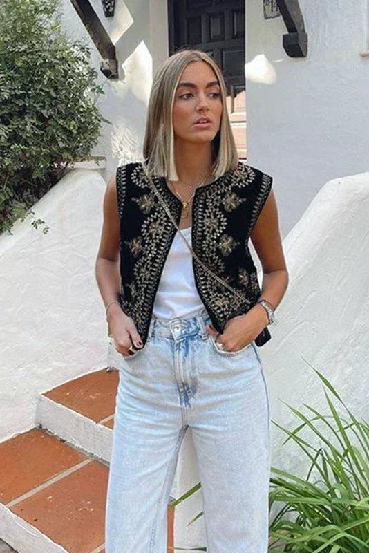 Γιλέκο Με Κέντημα Miorella