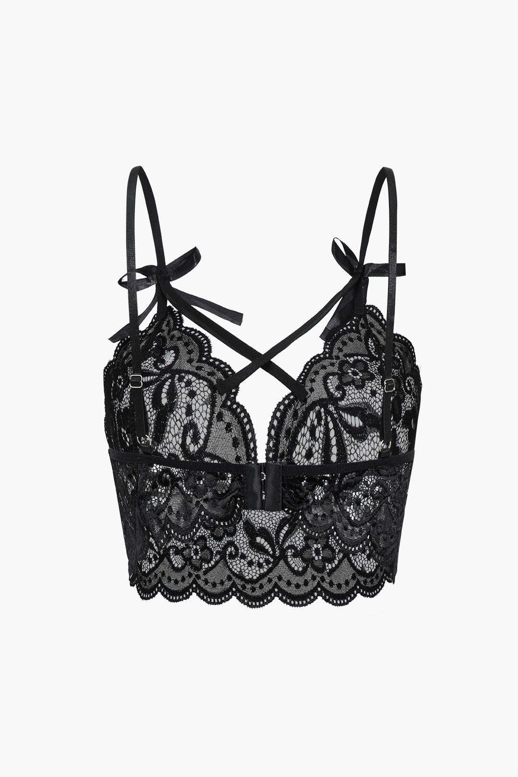 Σετ Εσώρουχων Με Δαντέλα Και Δέσιμο Στην Πλάτη, Χωρίς Ραφές Και Λεπτομέρειες