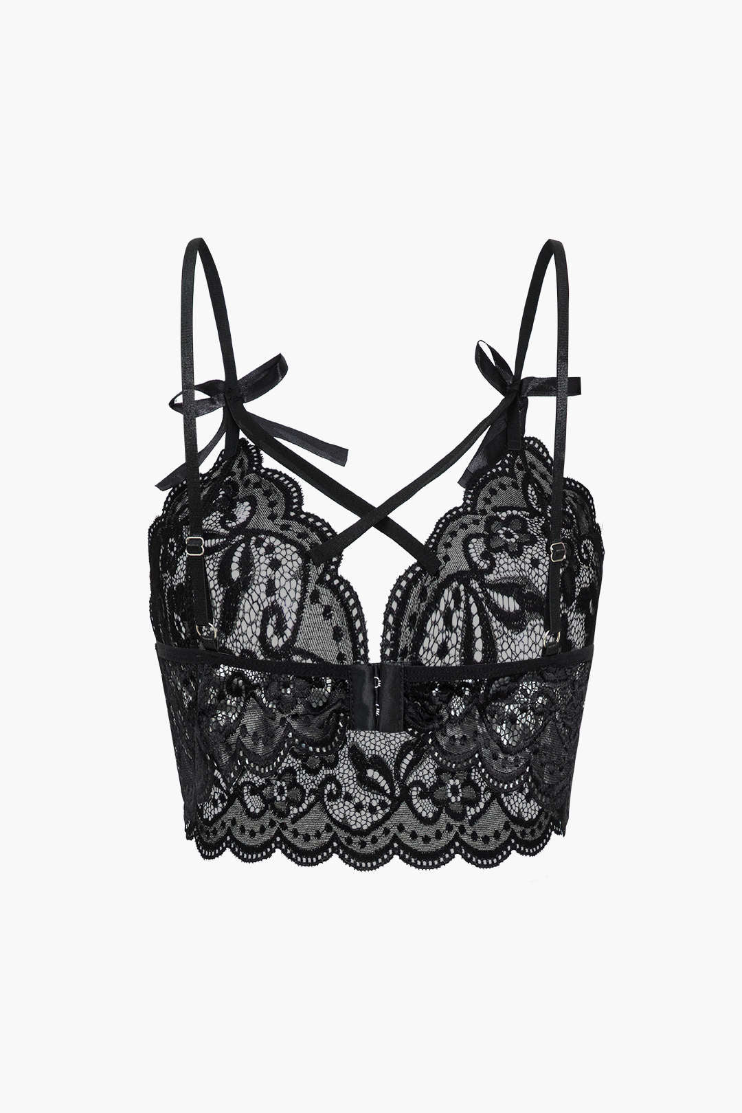 Σετ Εσώρουχων Με Δαντέλα Και Δέσιμο Στην Πλάτη, Χωρίς Ραφές Και Λεπτομέρειες