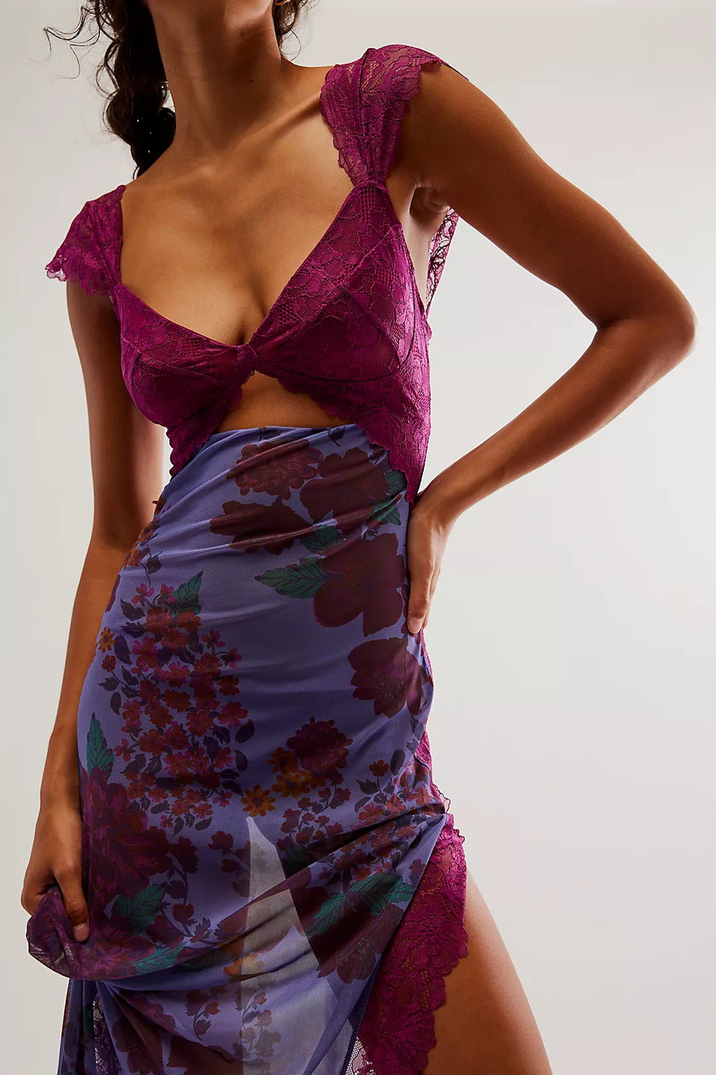 Φόρεμα Vivienne Από Δαντέλα Και Τούλι Σε Συνδυασμό