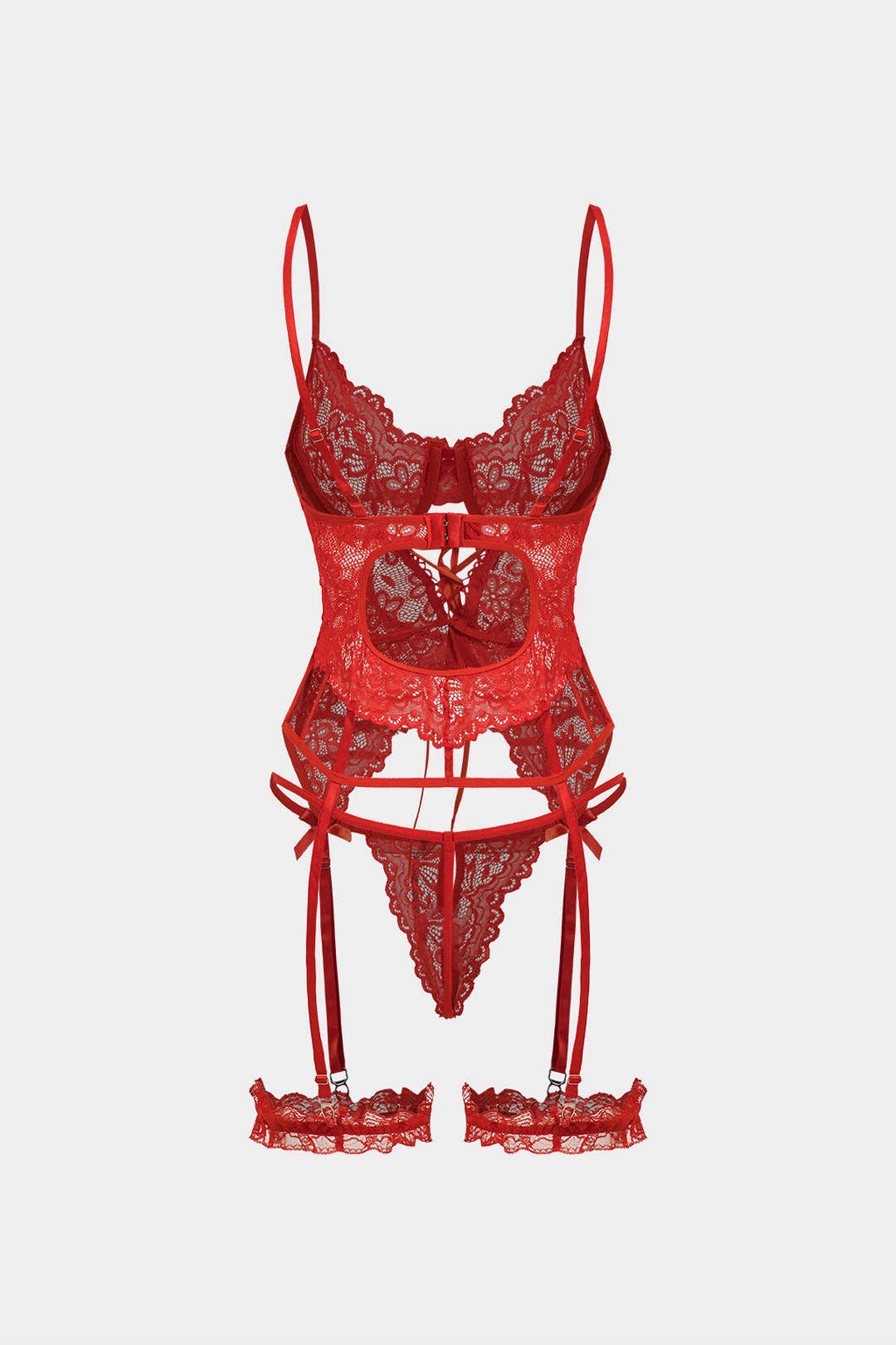 Σετ Εσώρουχων Με Κορδόνια Και Λεπτομέρεια, Χωρίς Κορδόνια Στην Πλάτη