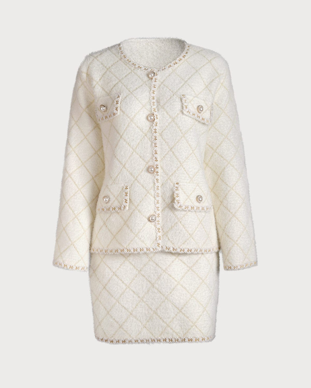 Σετ Ζακέτας Και Μίνι Φούστας Με Σχέδια Arjil