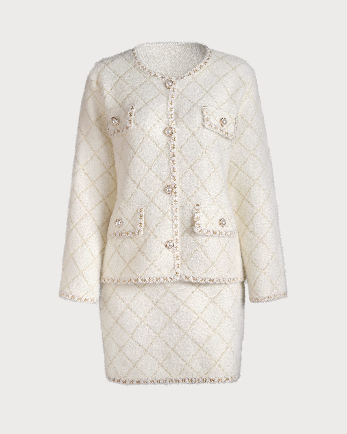 Σετ Ζακέτας Και Μίνι Φούστας Με Σχέδια Arjil