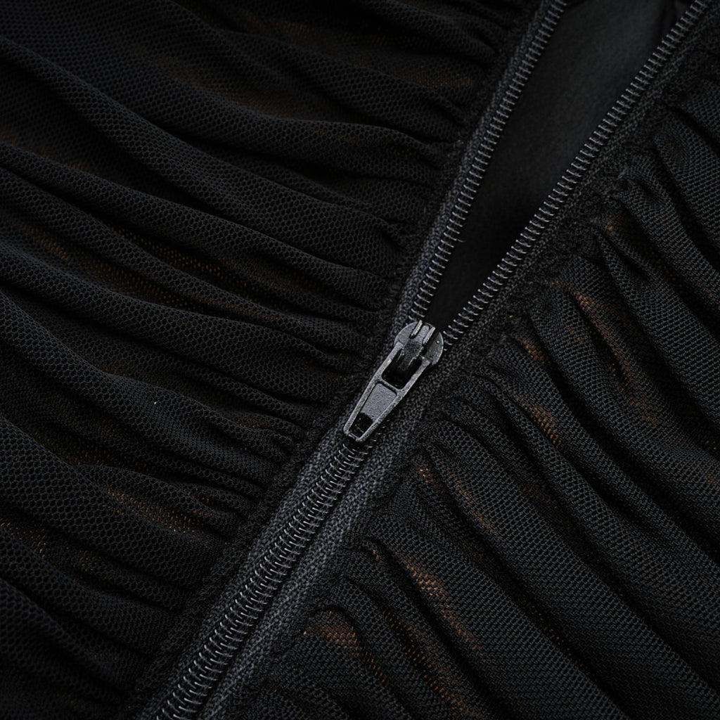 Σετ Ασορτί Τοπ Και Φούστα Gwenonwy Από Μαύρο Δαντελένιο Πλέγμα