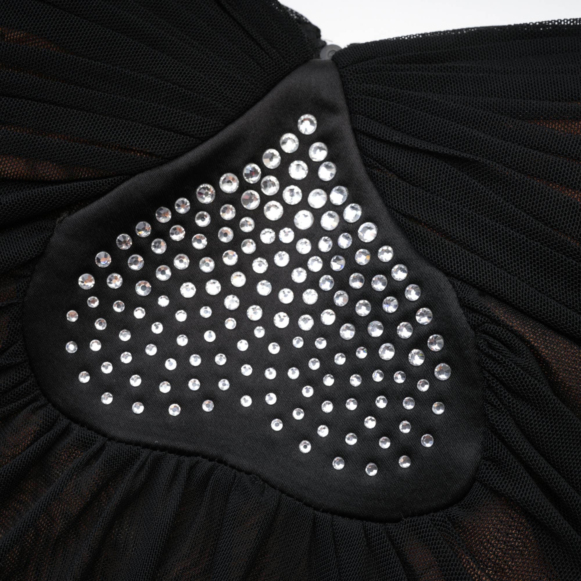 Σετ Ασορτί Τοπ Και Φούστα Gwenonwy Από Μαύρο Δαντελένιο Πλέγμα