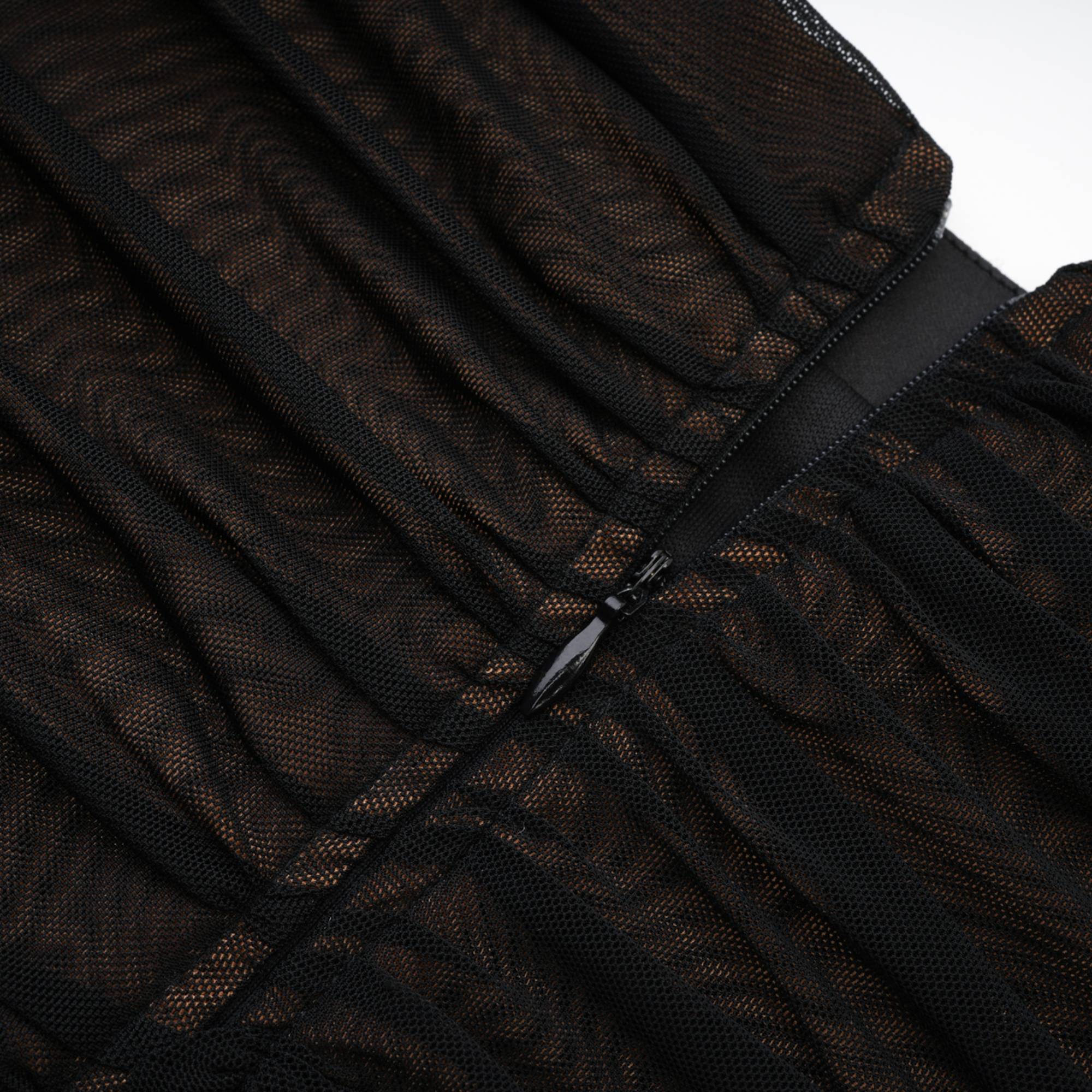 Σετ Ασορτί Τοπ Και Φούστα Gwenonwy Από Μαύρο Δαντελένιο Πλέγμα