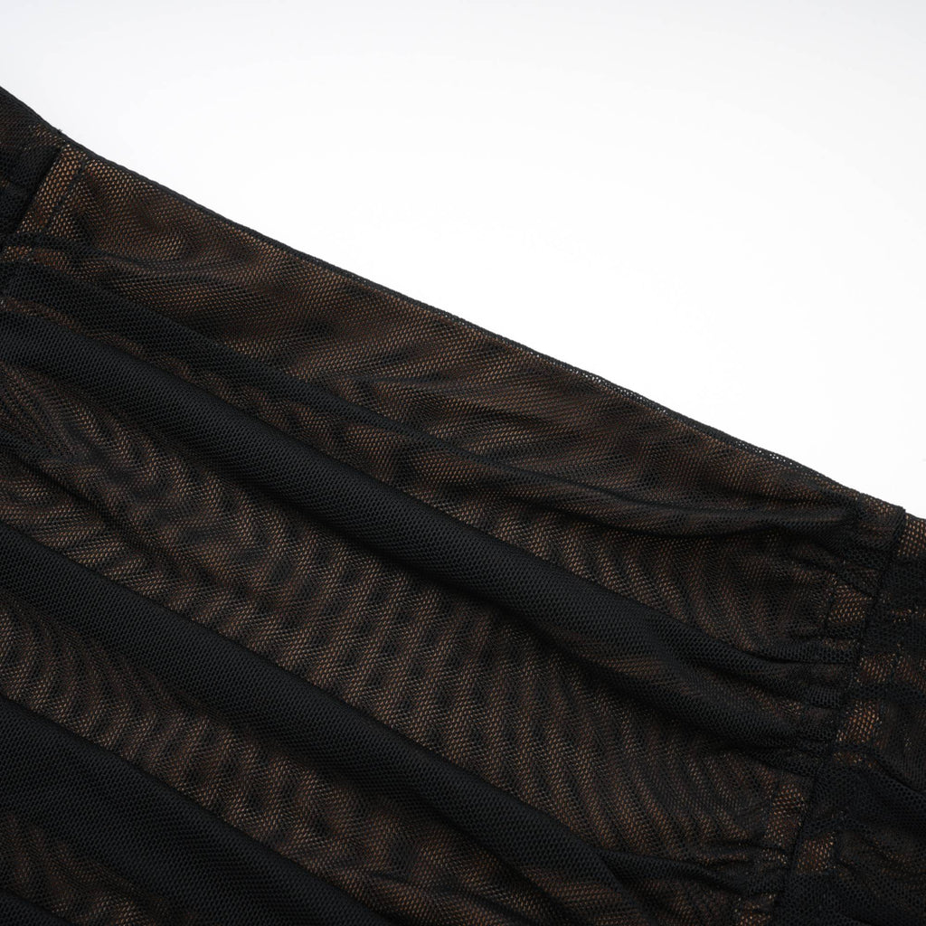 Σετ Ασορτί Τοπ Και Φούστα Gwenonwy Από Μαύρο Δαντελένιο Πλέγμα