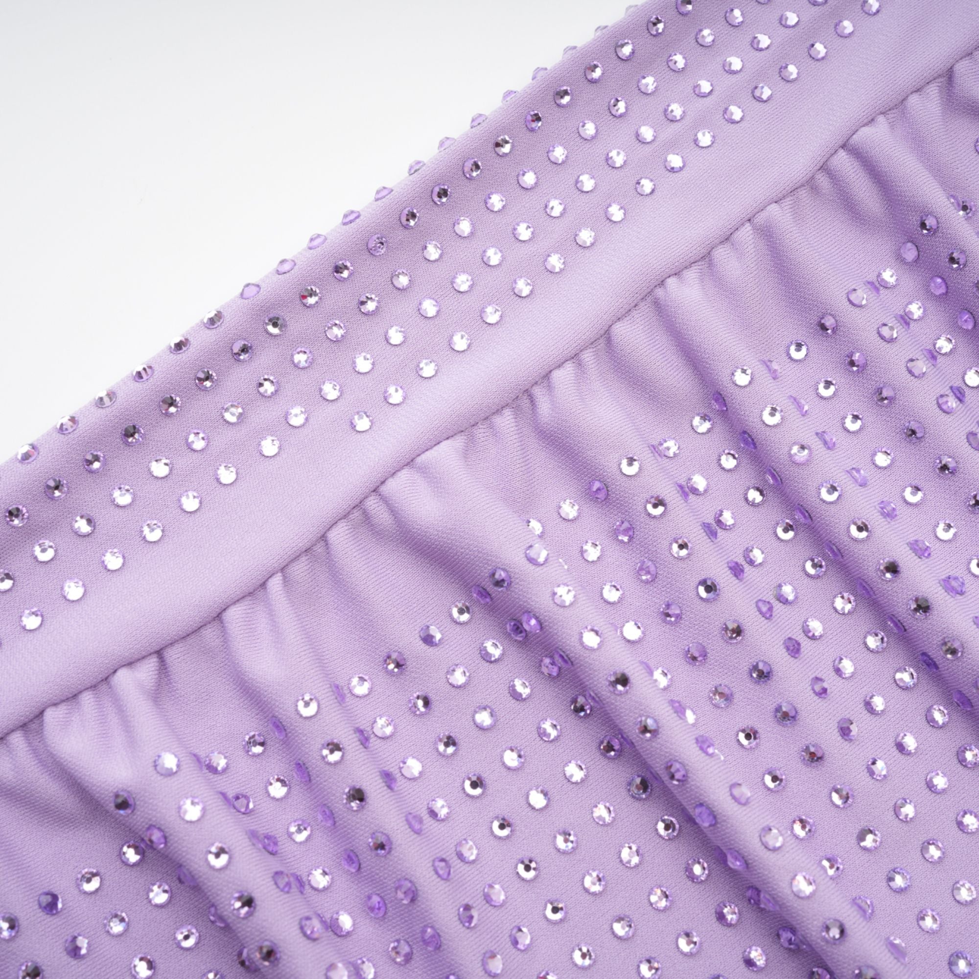 Φόρεμα Hermine Με Κέντημα Από Μωβ Κρύσταλλα