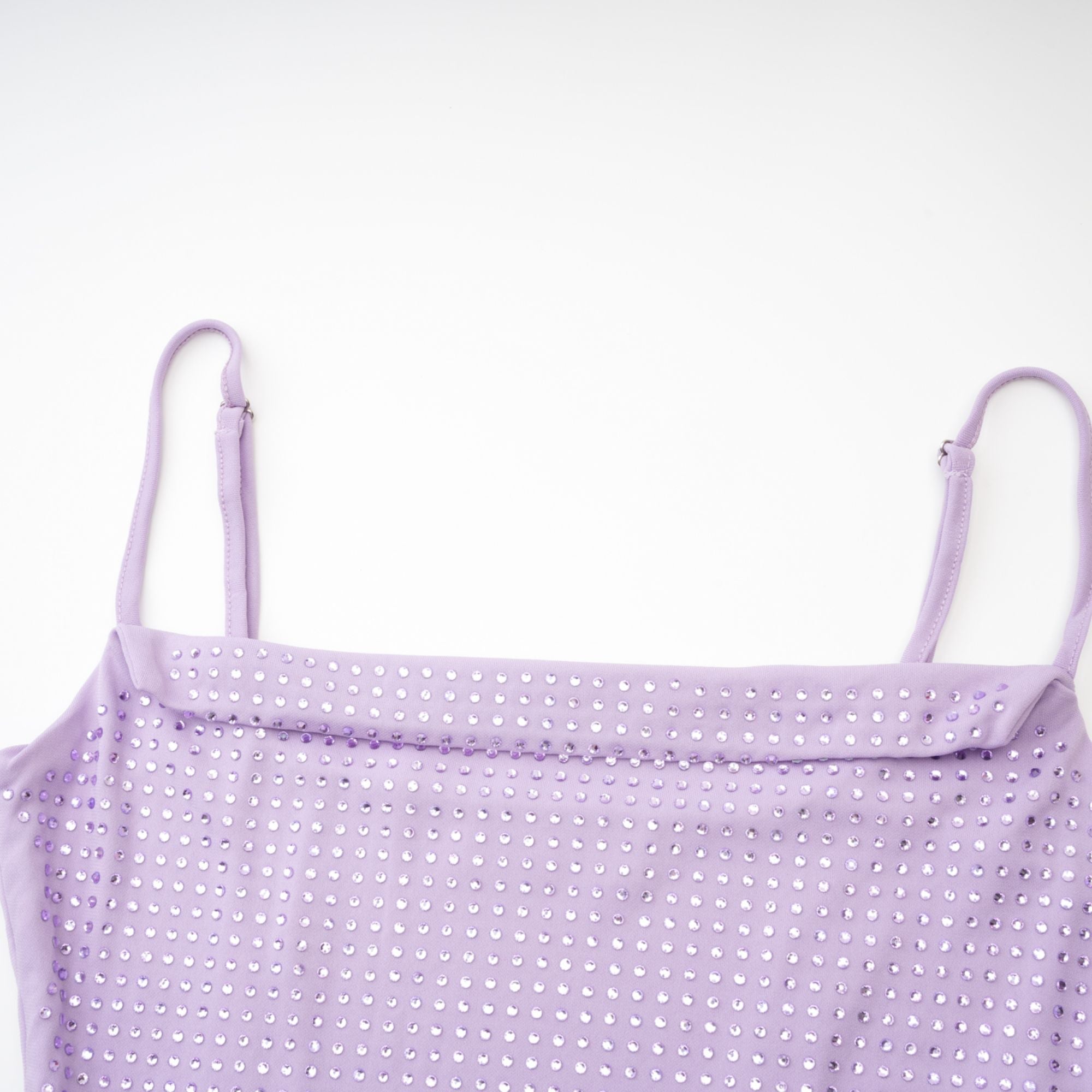 Φόρεμα Hermine Με Κέντημα Από Μωβ Κρύσταλλα