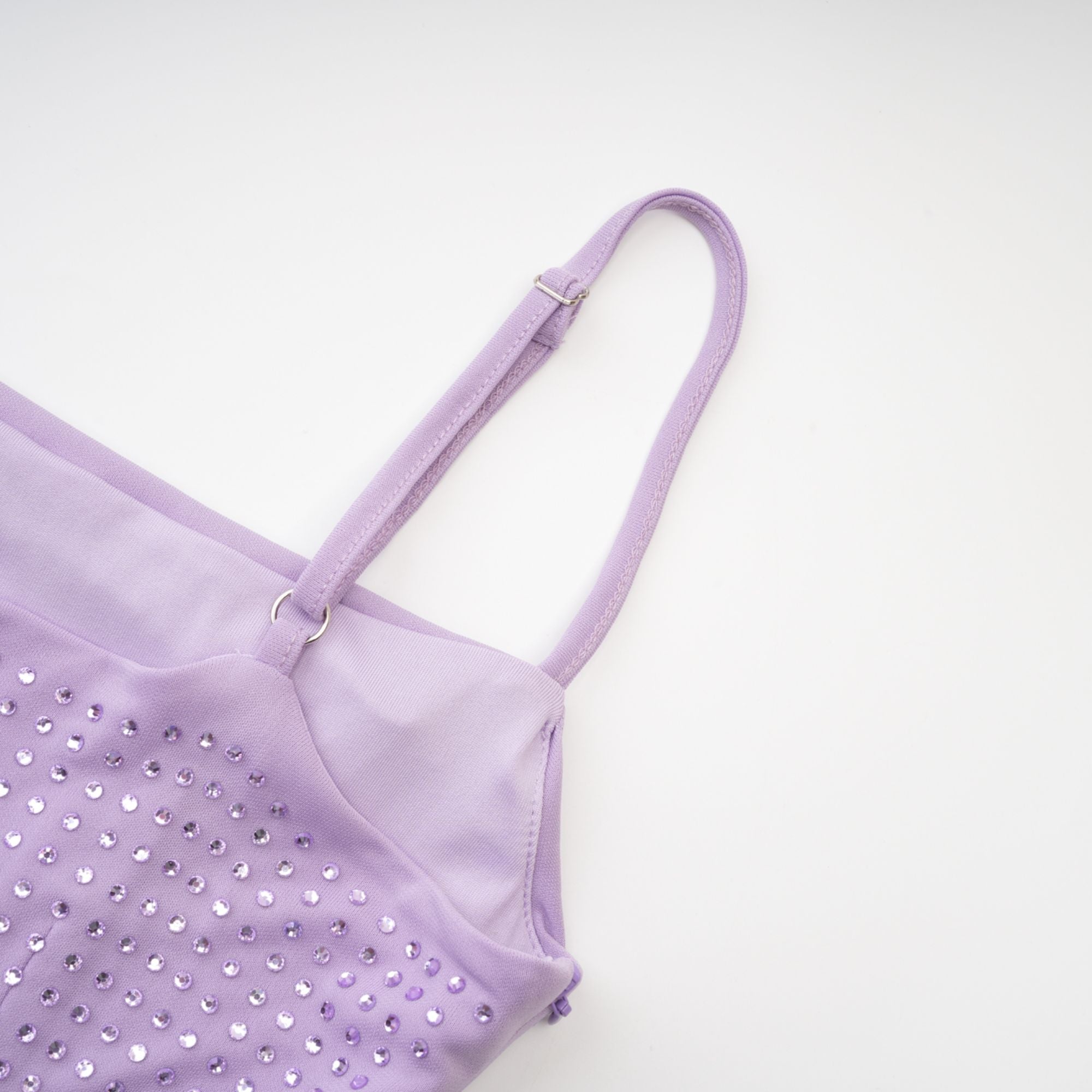 Φόρεμα Hermine Με Κέντημα Από Μωβ Κρύσταλλα