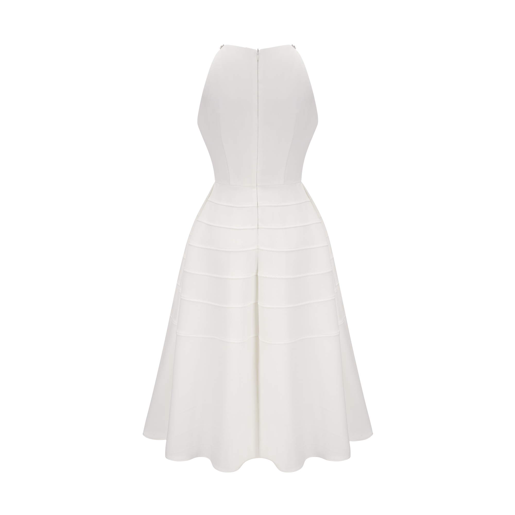 Φόρεμα Μίντι Inès Με Λευκό Κρύσταλλο Και Διακόσμηση