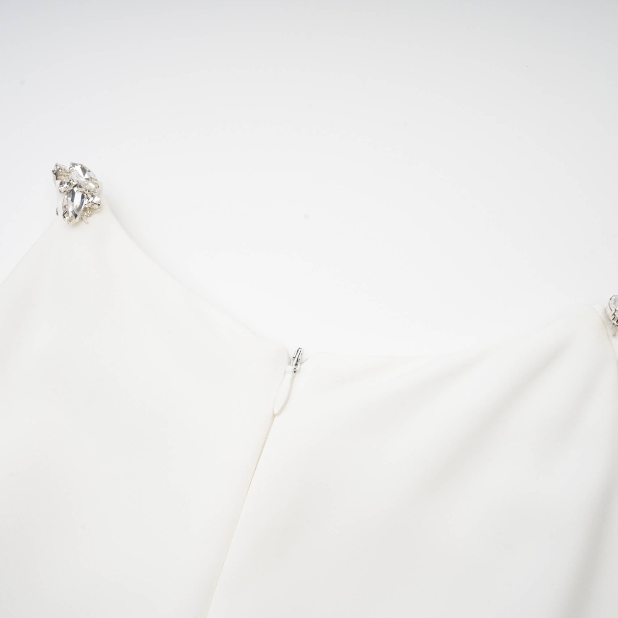 Φόρεμα Μίντι Inès Με Λευκό Κρύσταλλο Και Διακόσμηση