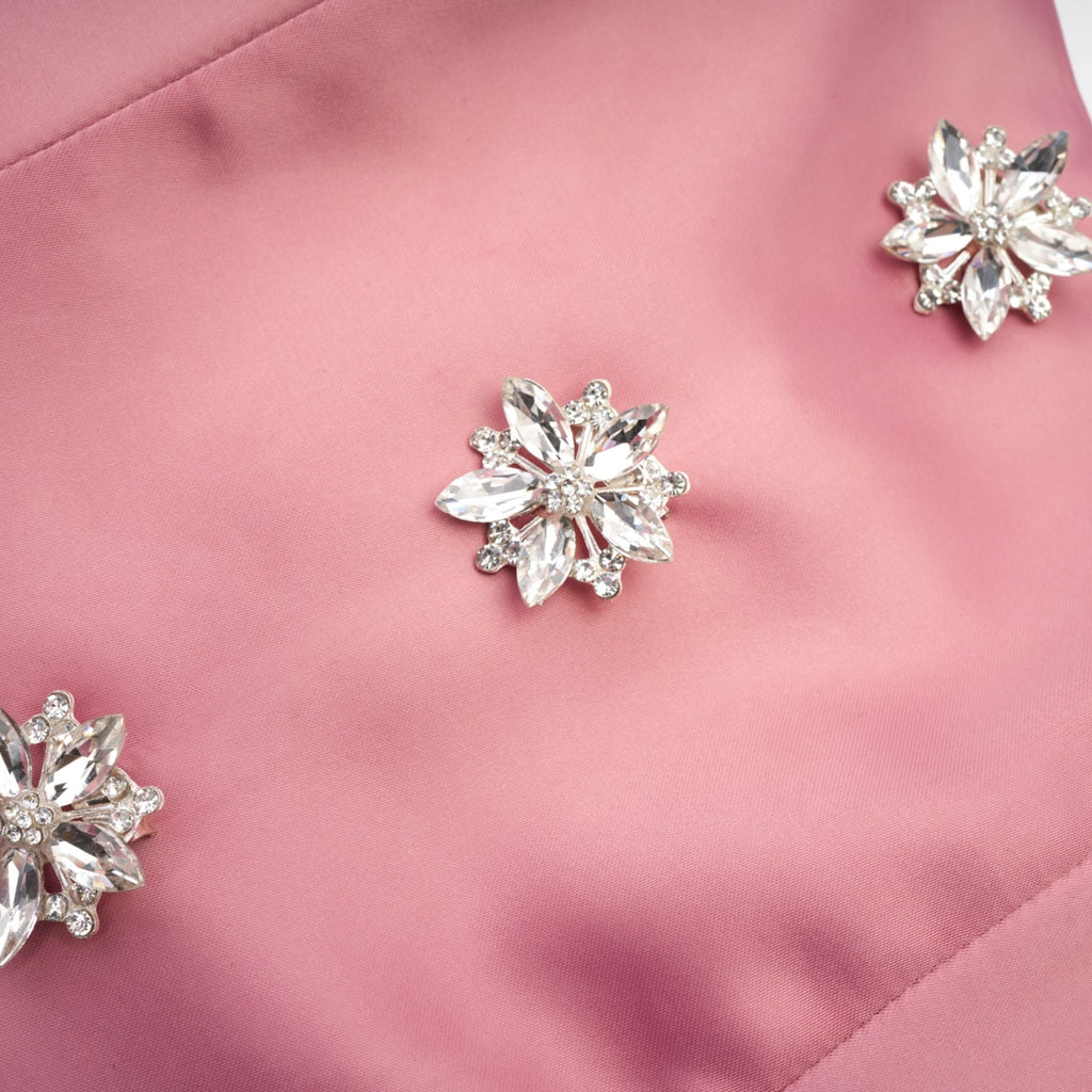 Σετ Κοντού Τοπ Και Φούστας Με Κέντημα Iris