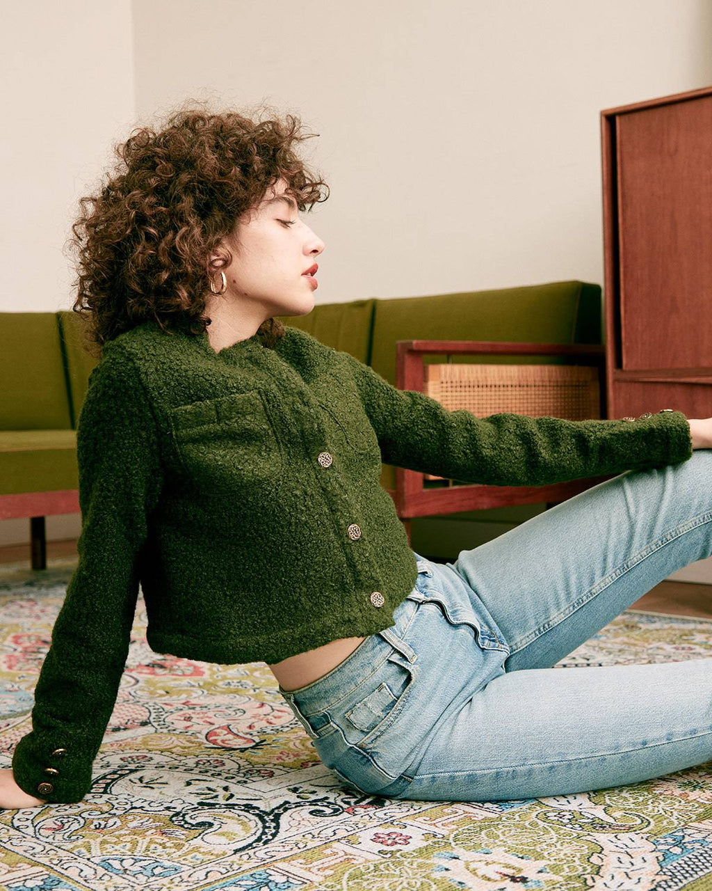 Σακάκι Με Ανάγλυφη Μεταλλική Πόρπη