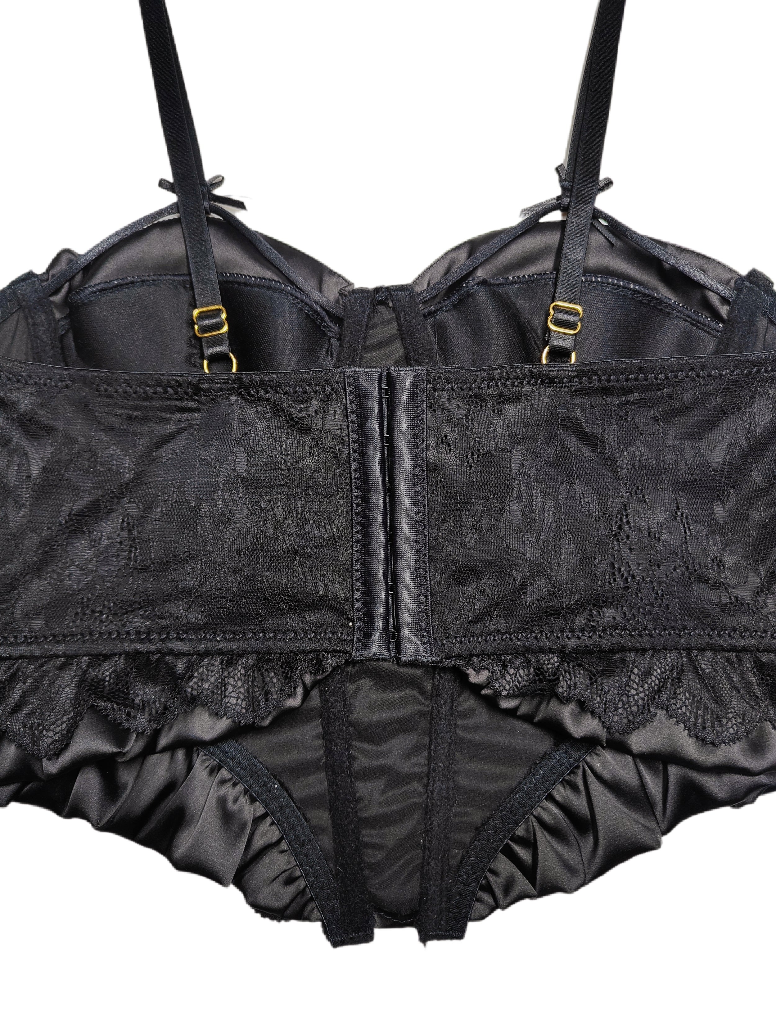 Σουτιέν Από Σατέν Κορσέ Σε Στυλ Γαλλικής Αυλής