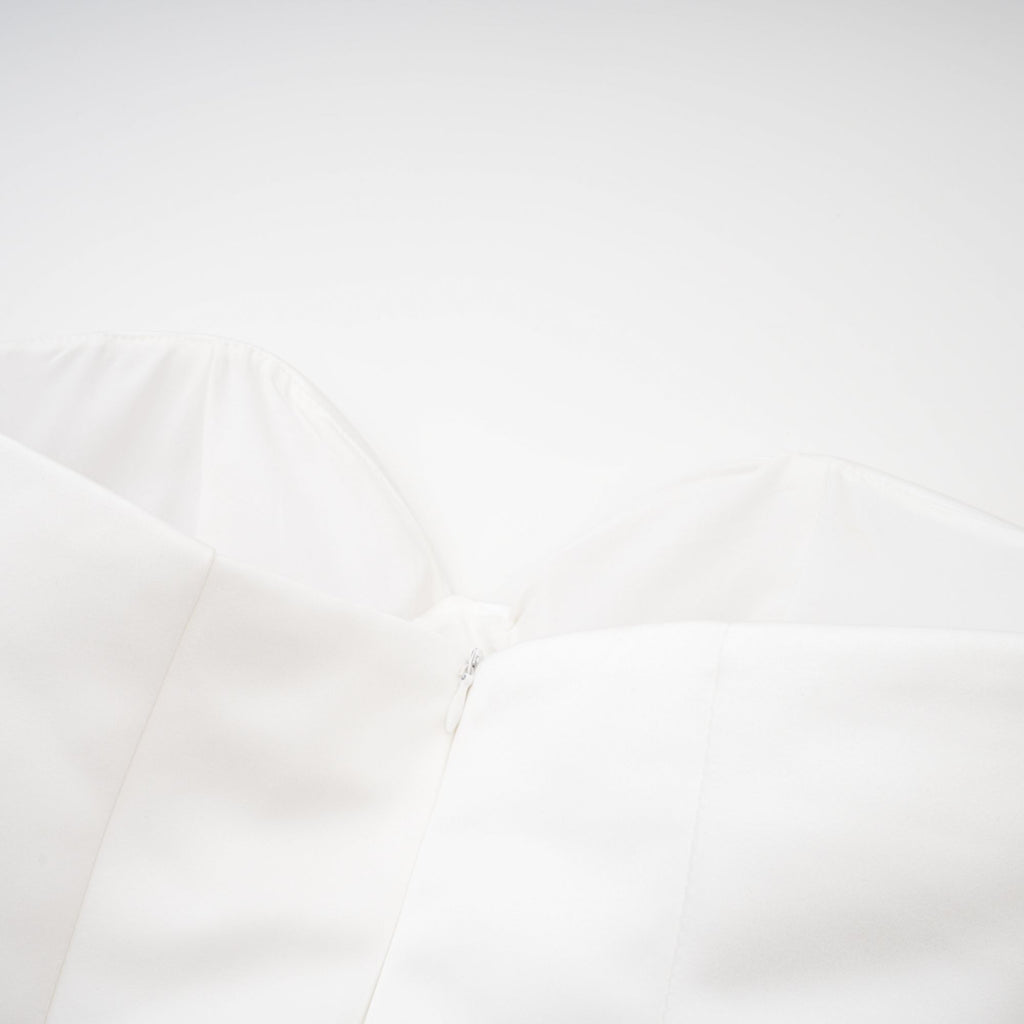 Μίνι Φόρεμα Laure Με Λευκό Μπουστάκι Και Έξω Τους Ώμους