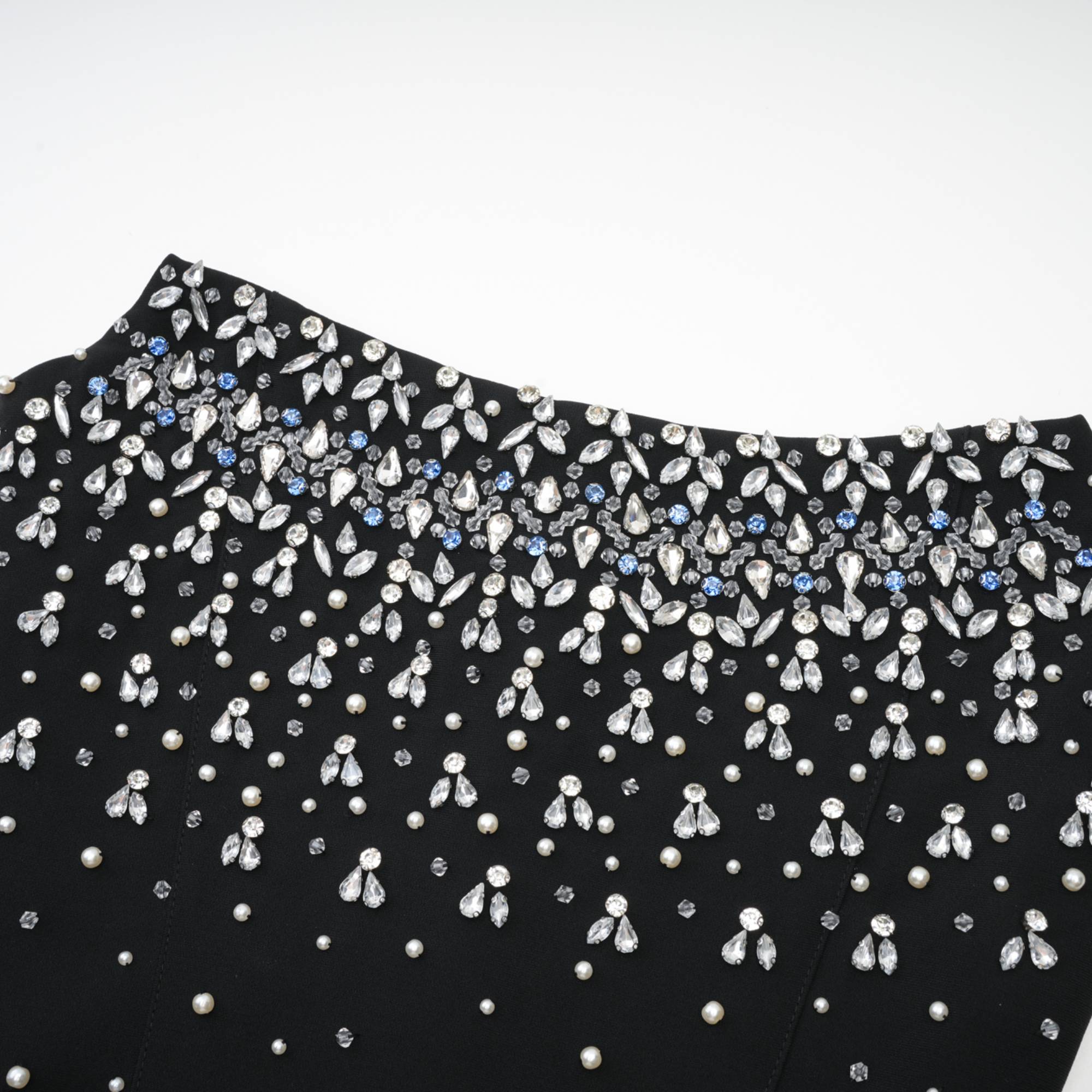 Μαύρο Μίνι Φόρεμα Με Κέντημα Melisande