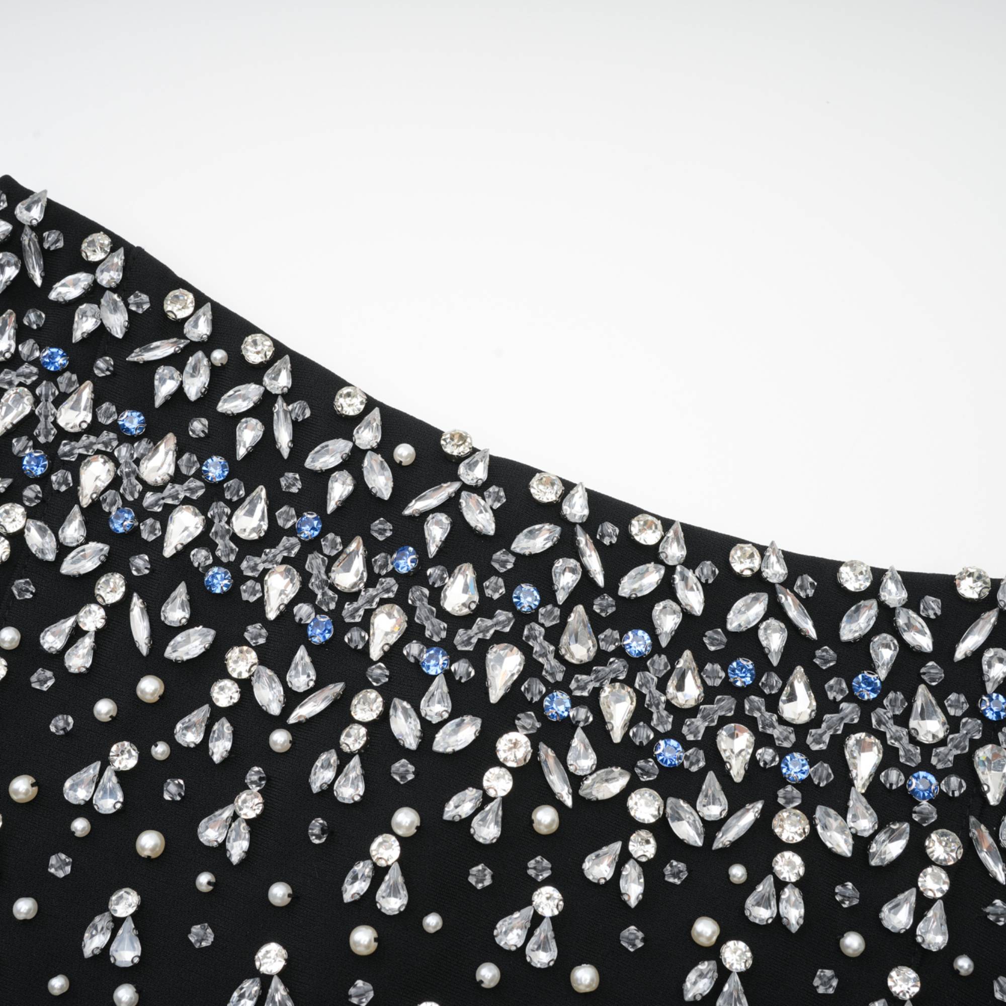 Μαύρο Μίνι Φόρεμα Με Κέντημα Melisande