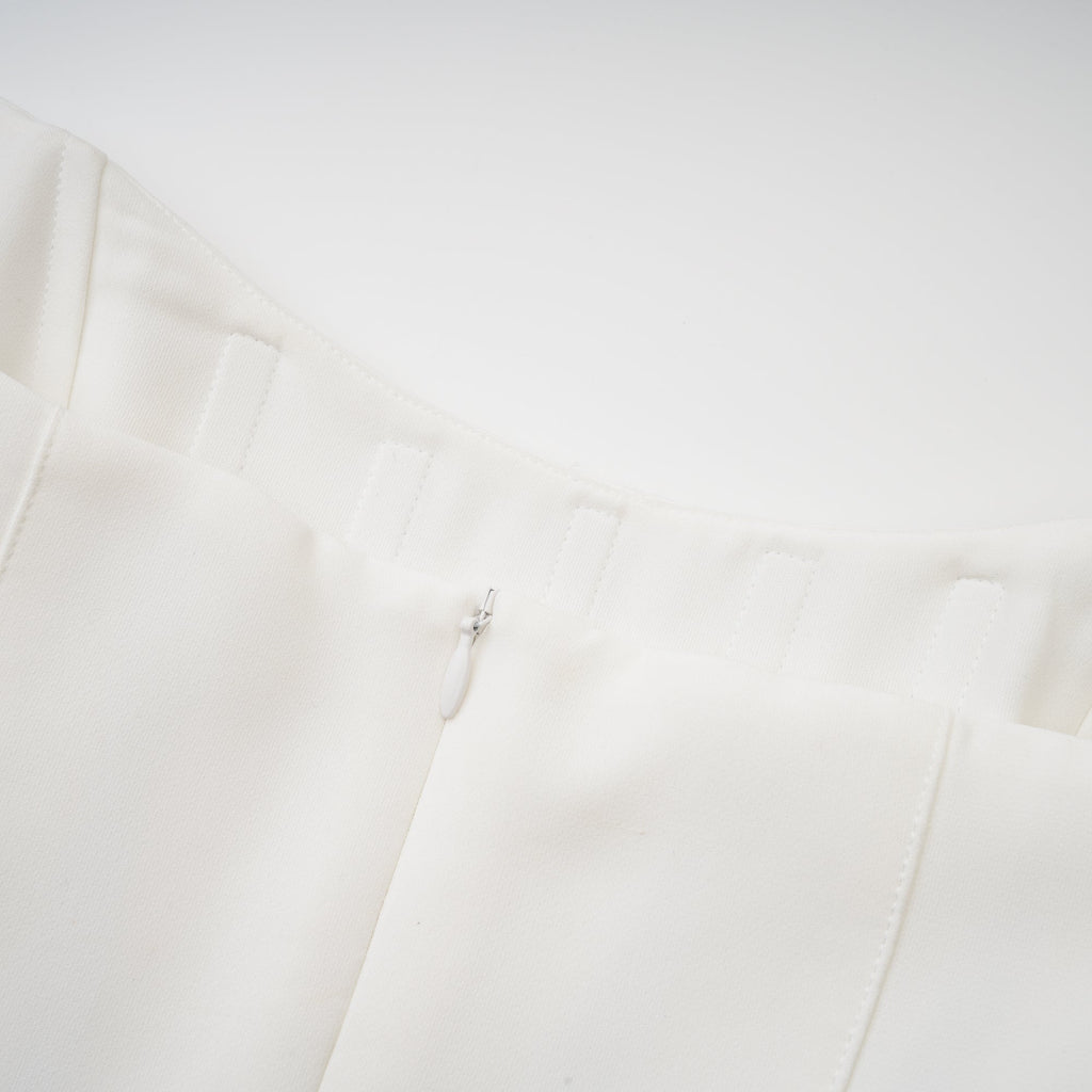 Φόρεμα Μίντι Με Κέντημα Melisande Σε Λευκό Χρώμα