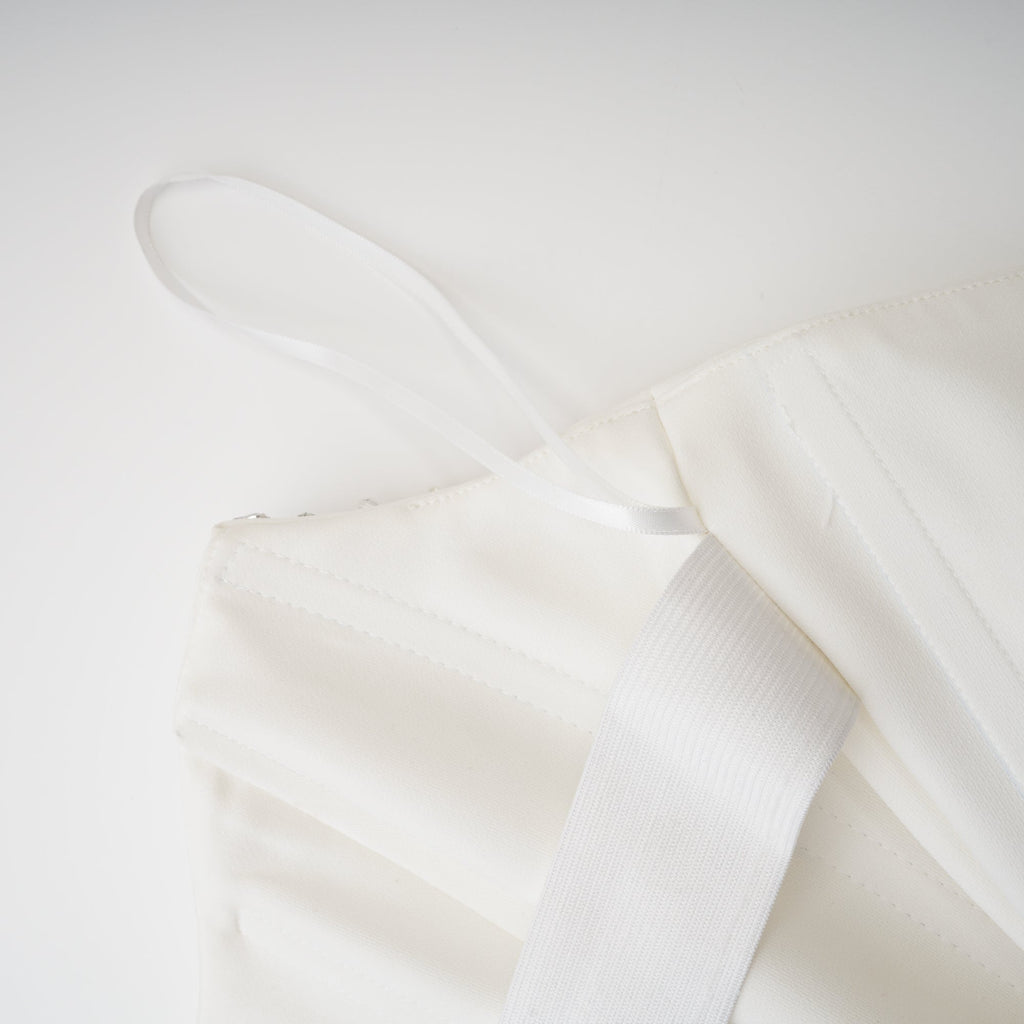 Φόρεμα Μίντι Με Κέντημα Melisande Σε Λευκό Χρώμα