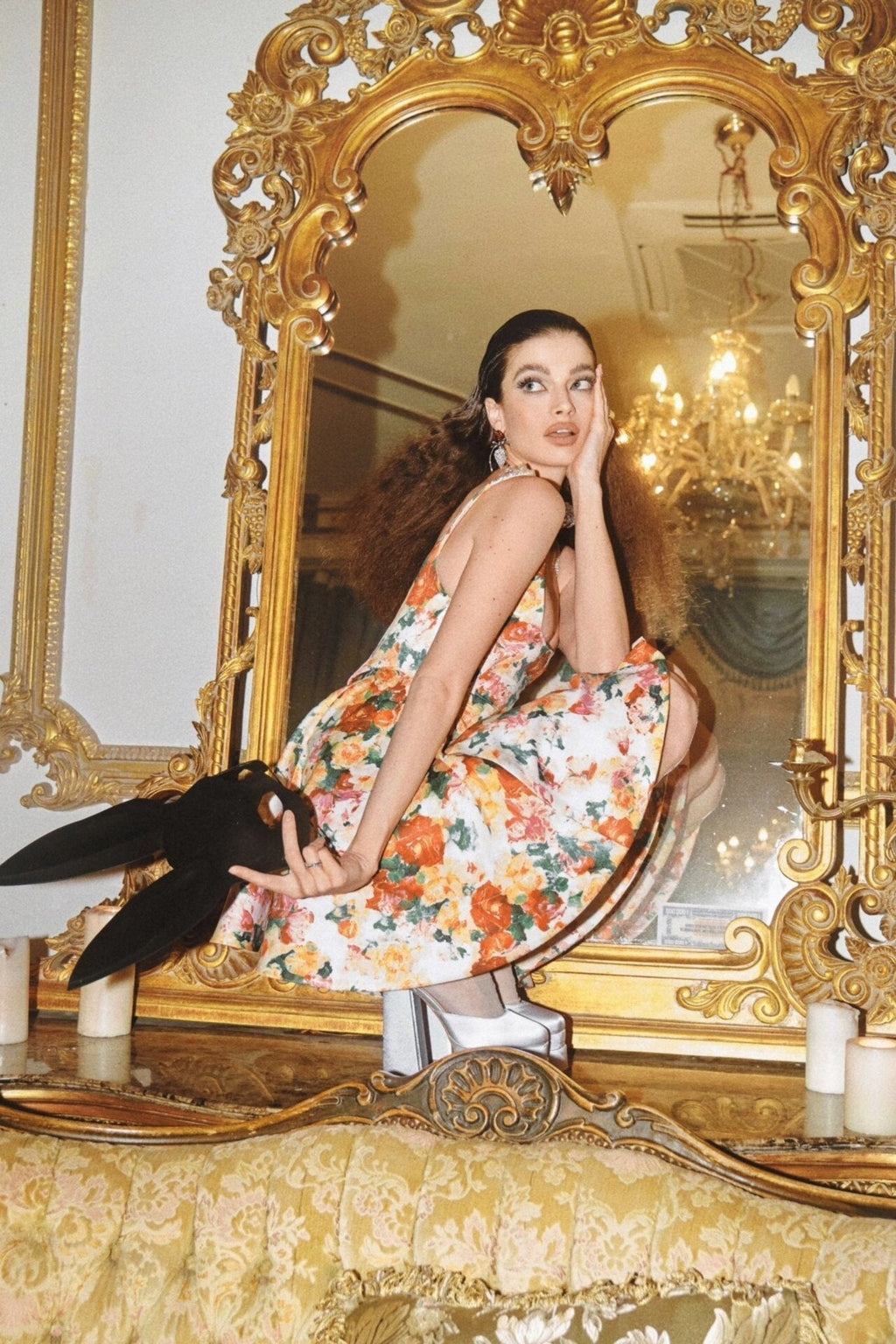 Γυναικείο Φόρεμα Με Ροζ Τριαντάφυλλα