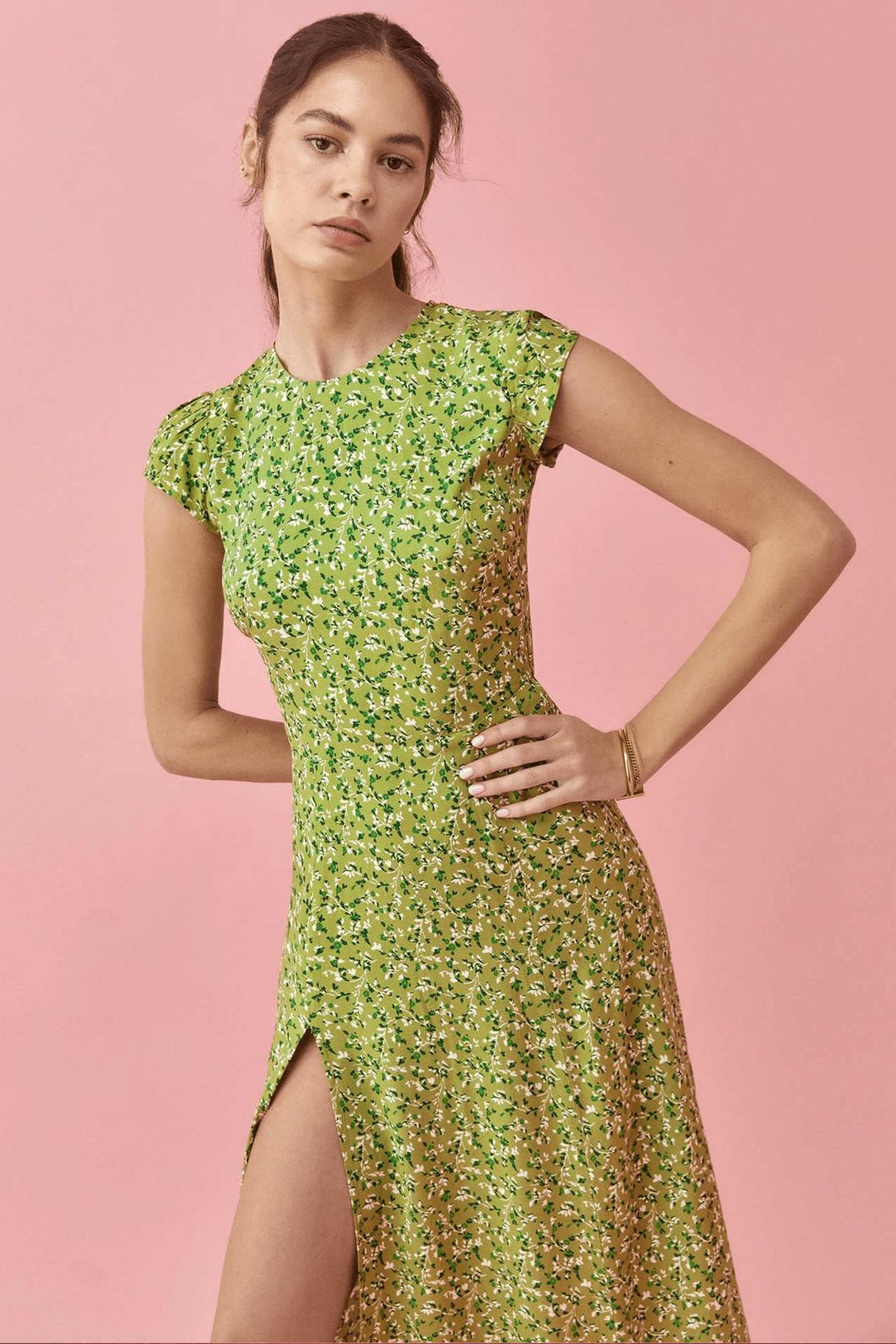 Φόρεμα Μίντι Καλοκαιρινό Με Στρογγυλή Λαιμόκοψη Και Στάμπα Rachel ®